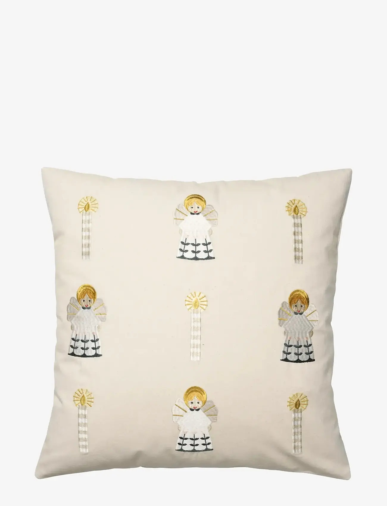 Broste Copenhagen - Fairy Tale Cushion Cover - puder & pudebetræk - golden - 0
