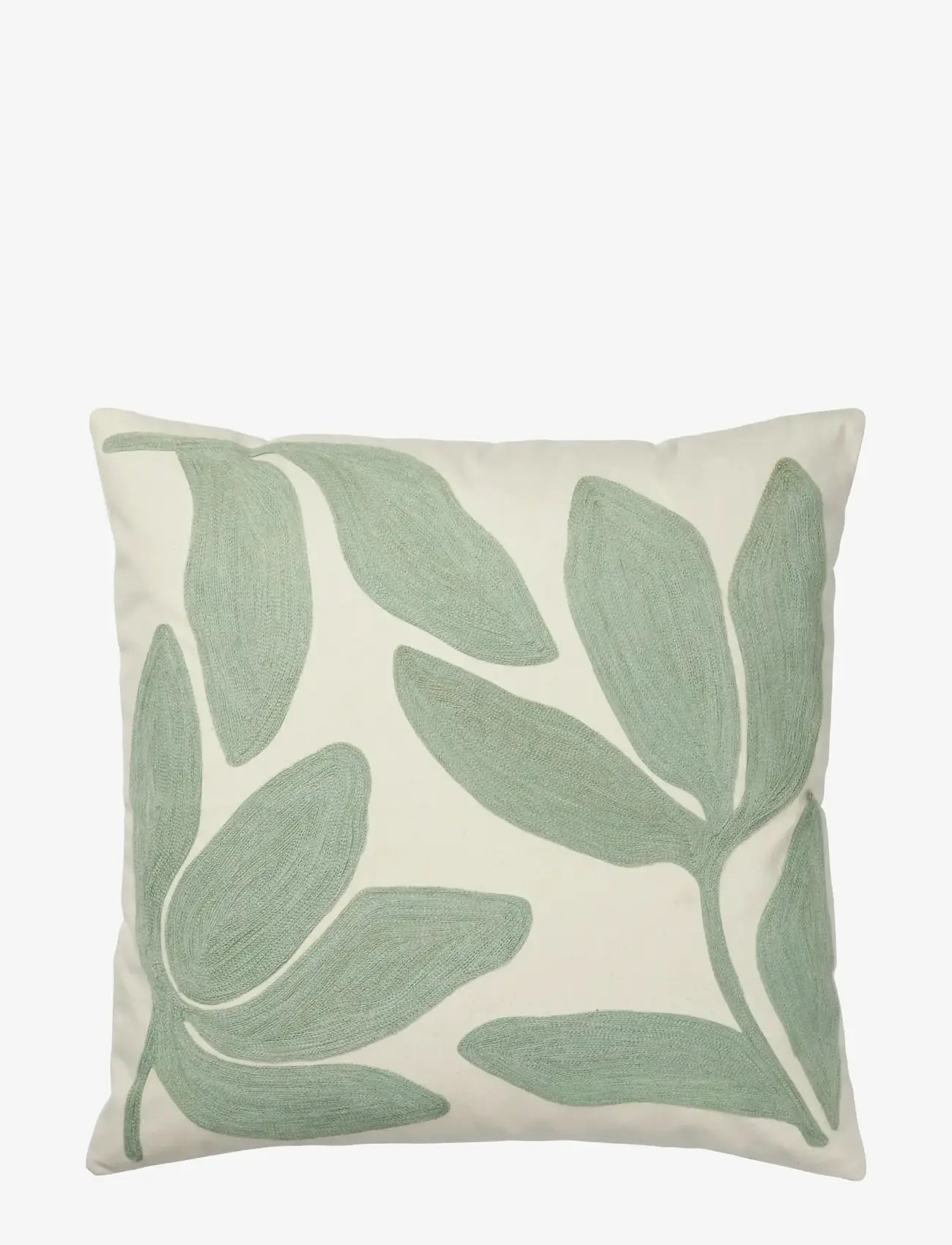 Broste Copenhagen - Herbert Cushion Cover - pudebetræk - green - 1