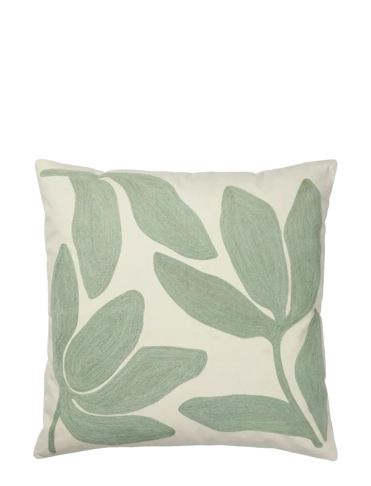 Broste Copenhagen Herbert Cushion Cover - Tekstiler - GREEN / green