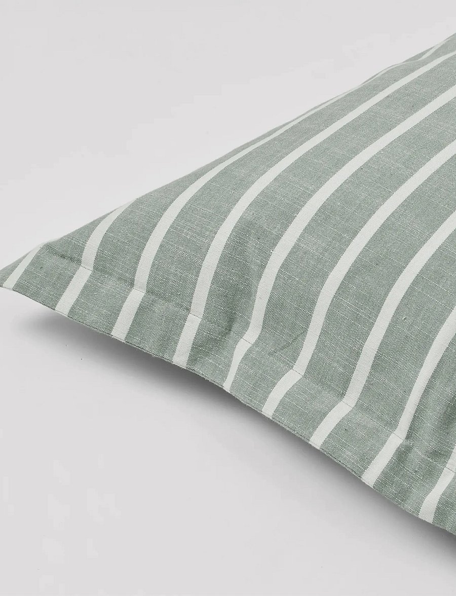 Broste Copenhagen - Marta Cushion Cover - padjakatted - green - 2