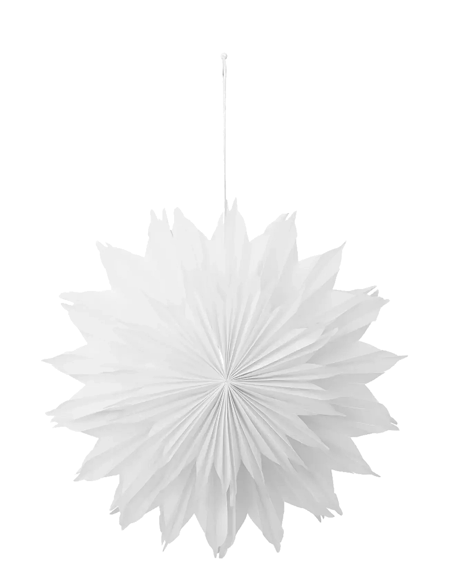 Broste Copenhagen - Estelle Star Ornament - kalėdų dekoracijos - off white - 0