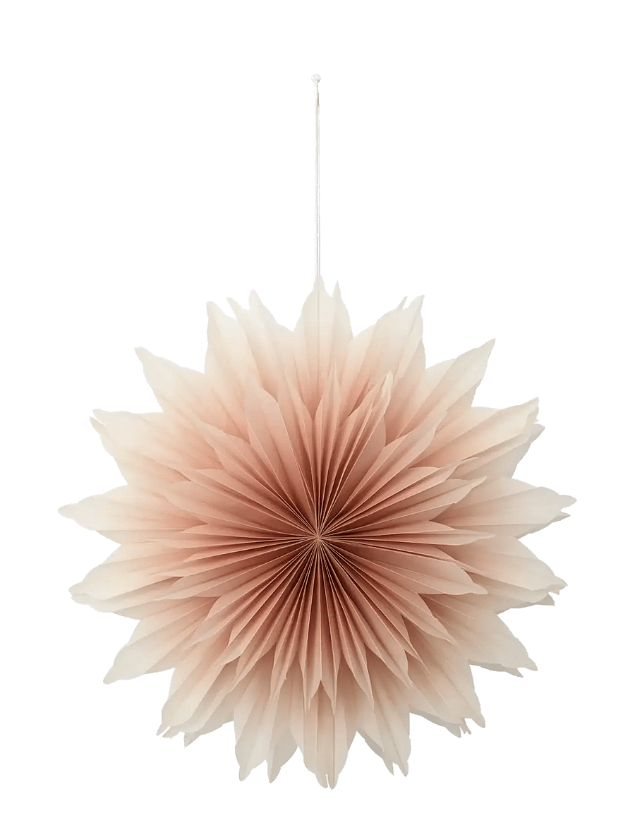 Broste Copenhagen - Estelle Star Ornament - ziemassvētku konfekšu rotājumi - red - 1