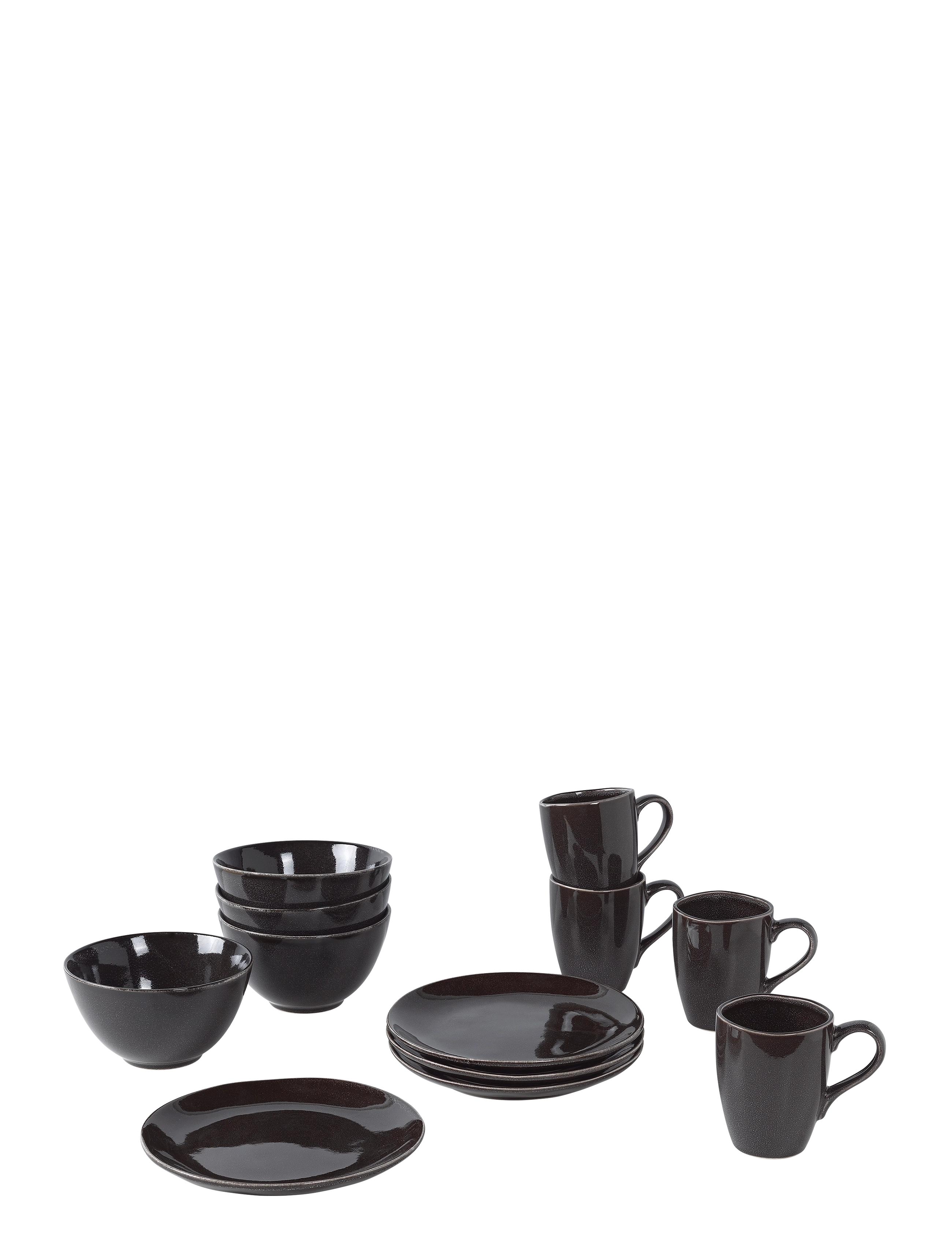 BROSTE COPENHAGEN Nordic Coal Set For Four Schwarz - One Size - Unisex
