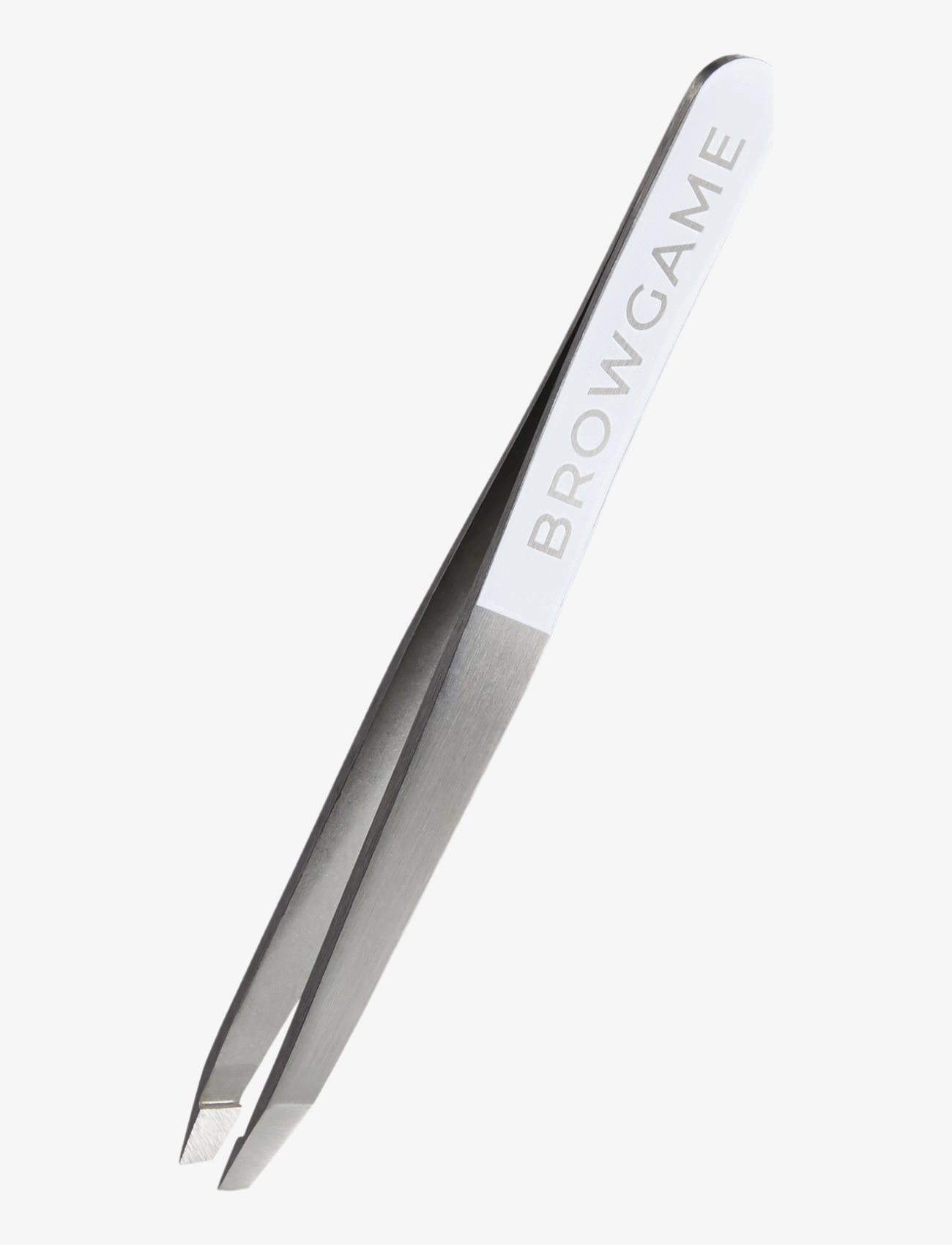 Browgame Cosmetics Original Tweezer Slanted White, Makeup udstyr, Hvid, Str: ONE SIZE