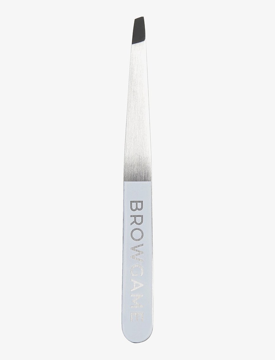Browgame Cosmetics - Original Tweezer Slanted White - smink - white - 1