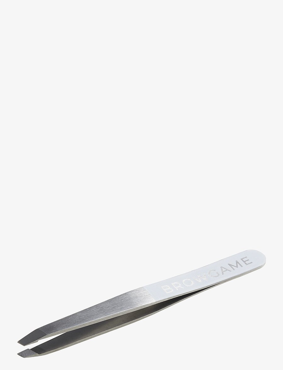 Browgame Cosmetics - Original Tweezer Slanted White - smink - white - 2