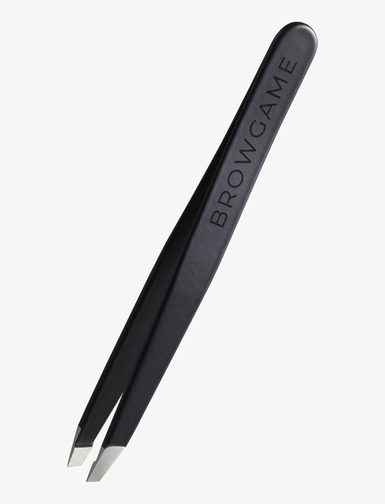 Browgame Cosmetics Signature Tweezer Slanted Soft Touch Blackout, Makeup udstyr, Sort, Str: ONE SIZE