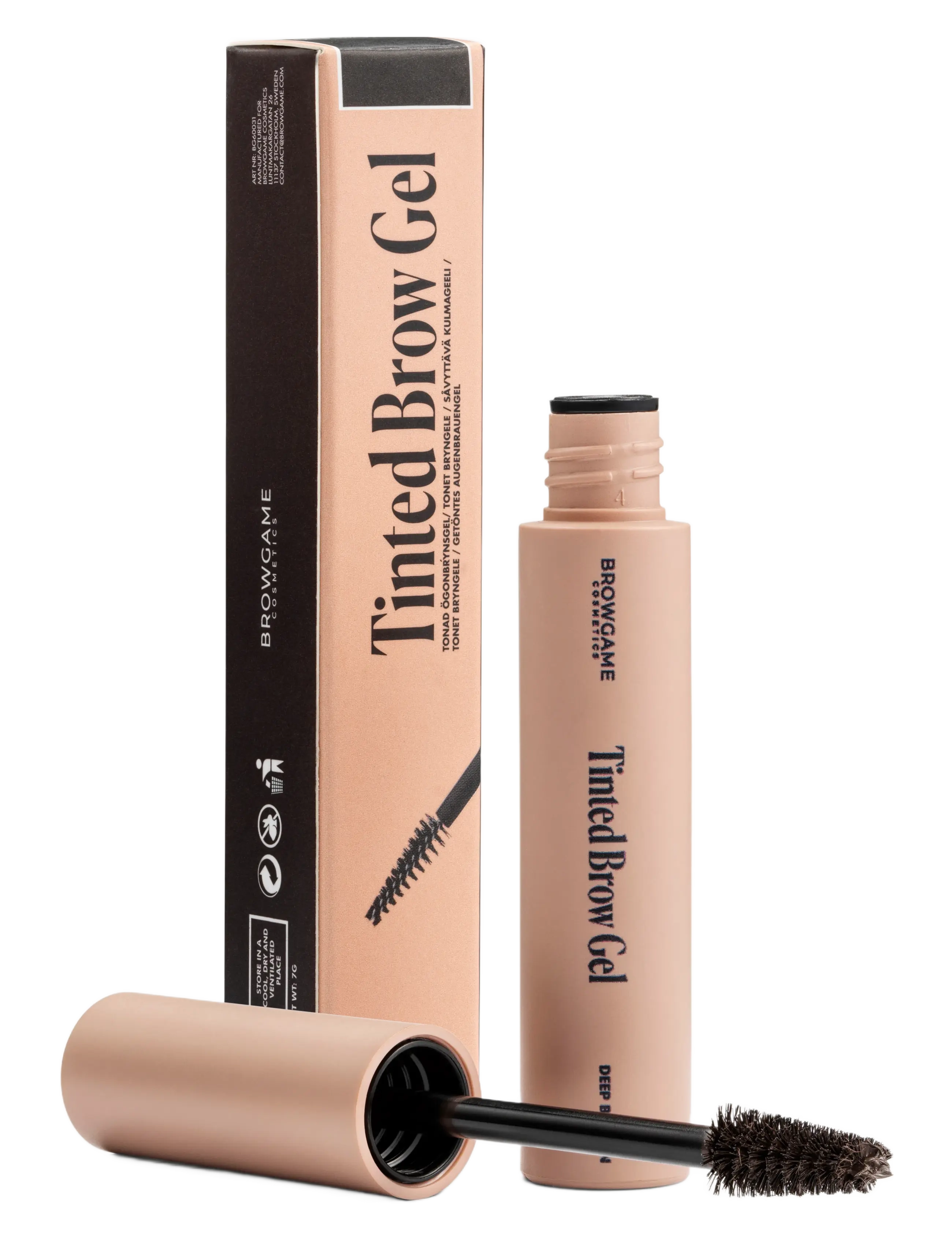 Browgame Cosmetics - Tinted Brow Gel - Deep Brown - Øjne & bryn - deep brown - 1