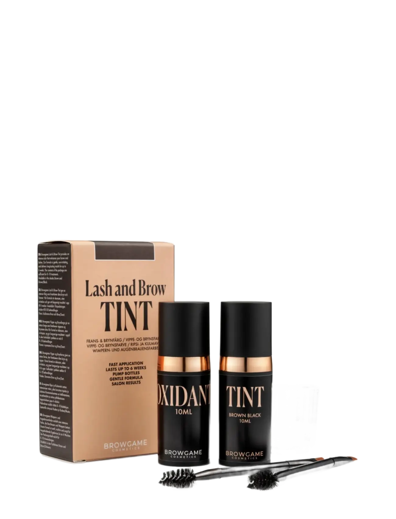 Browgame Cosmetics Lash & Brow Tint - Brown Black, 20 ml, Brown, Øjenbryn > Øjenbrynsblyant, Dame