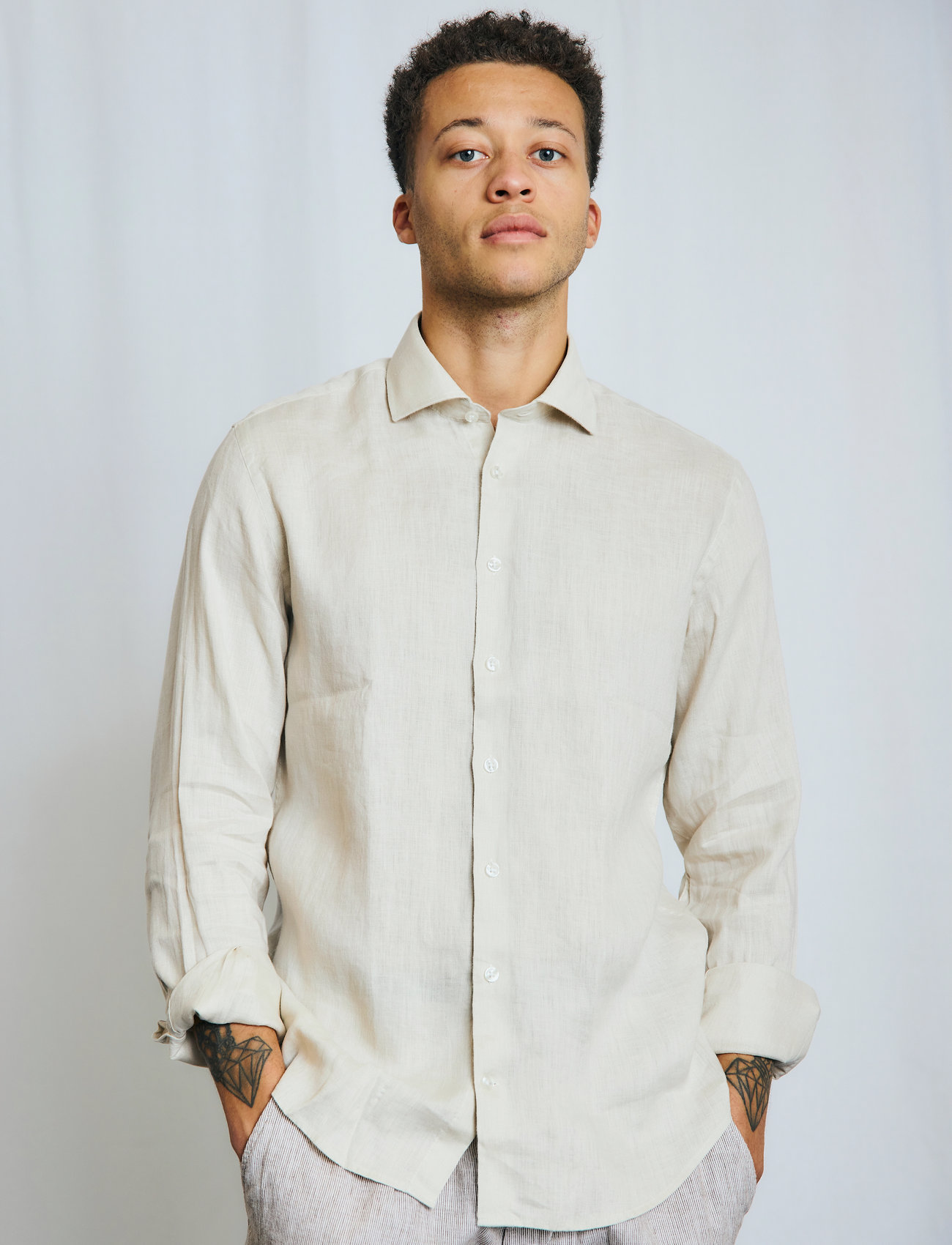 Bruun & Stengade Bs Antonelli Casual Modern Fit Shirt - - M 1