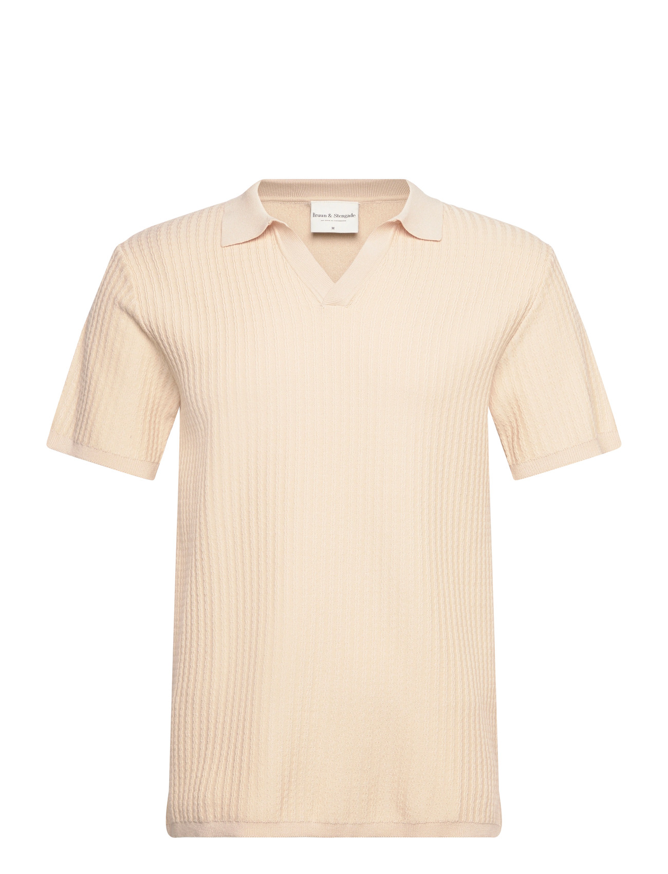 Bruun & Stengade Bs Santino Regular Fit Polo Shirt - Beige - S 1