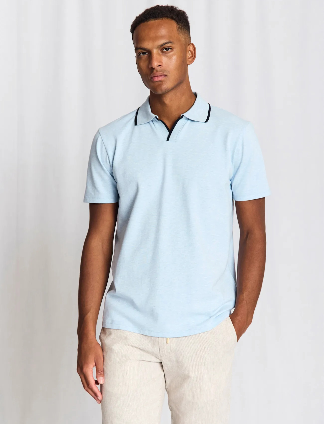 Bruun & Stengade Bs Syros Regular Fit Polo Shirt - White - S 2