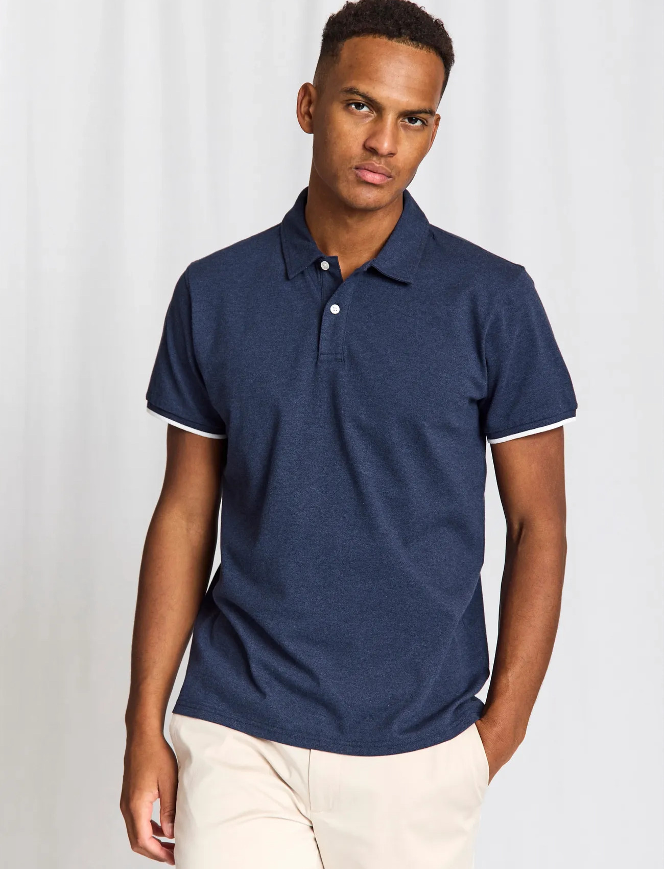 Bruun & Stengade Bs Delos Regular Fit Polo Shirt - Beige - S 2
