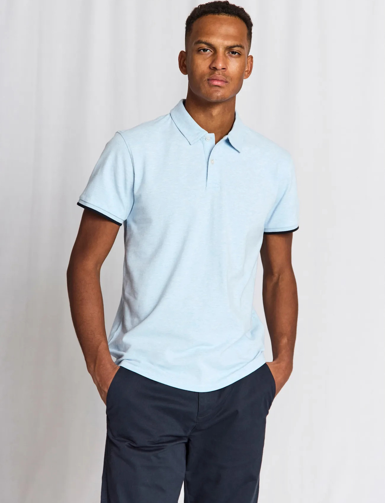 Bruun & Stengade Bs Delos Regular Fit Polo Shirt - Beige - S 1