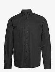 Bruun & Stengade - BS Aspen Modern Fit Shirt - peruskauluspaidat - black - 0