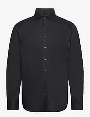 Bruun & Stengade - BS Begovic Modern Fit Shirt - peruskauluspaidat - black - 0