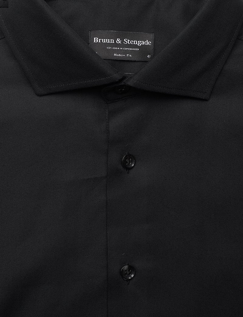 Bruun & Stengade - BS Begovic Modern Fit Shirt - pidulikud särgid - black - 2