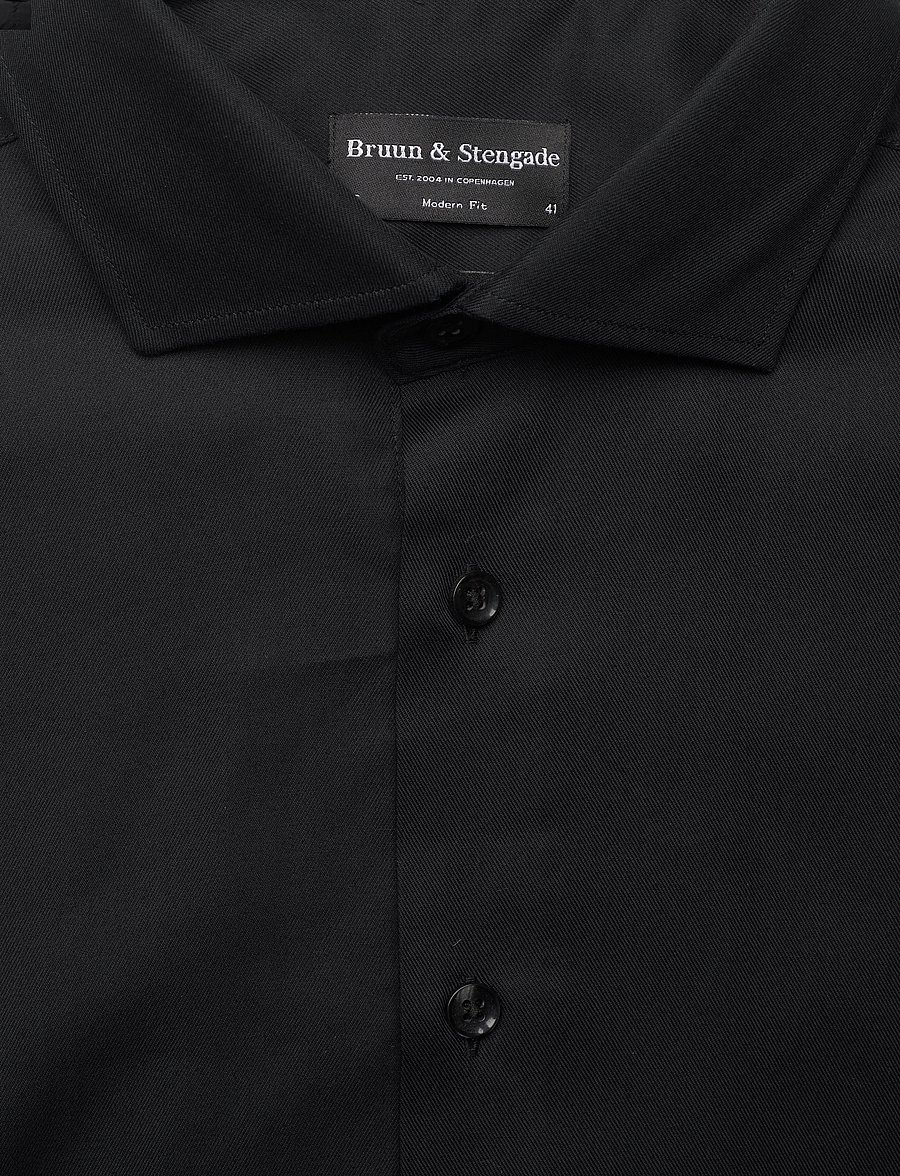 Bruun & Stengade - BS Begovic Modern Fit Shirt - formal shirts - black - 2