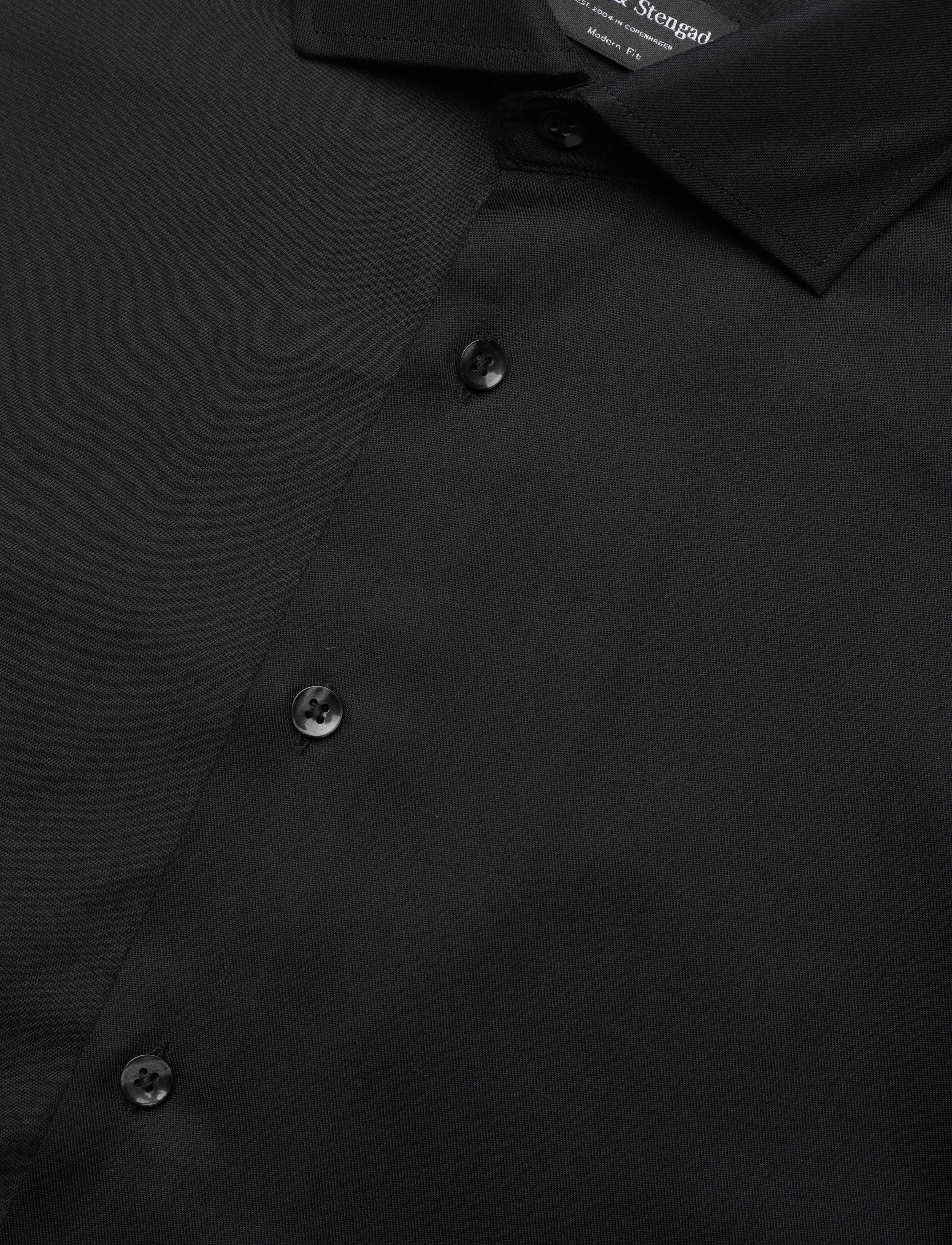 Bruun & Stengade - BS Begovic Modern Fit Shirt - fínni skyrtur - black - 3
