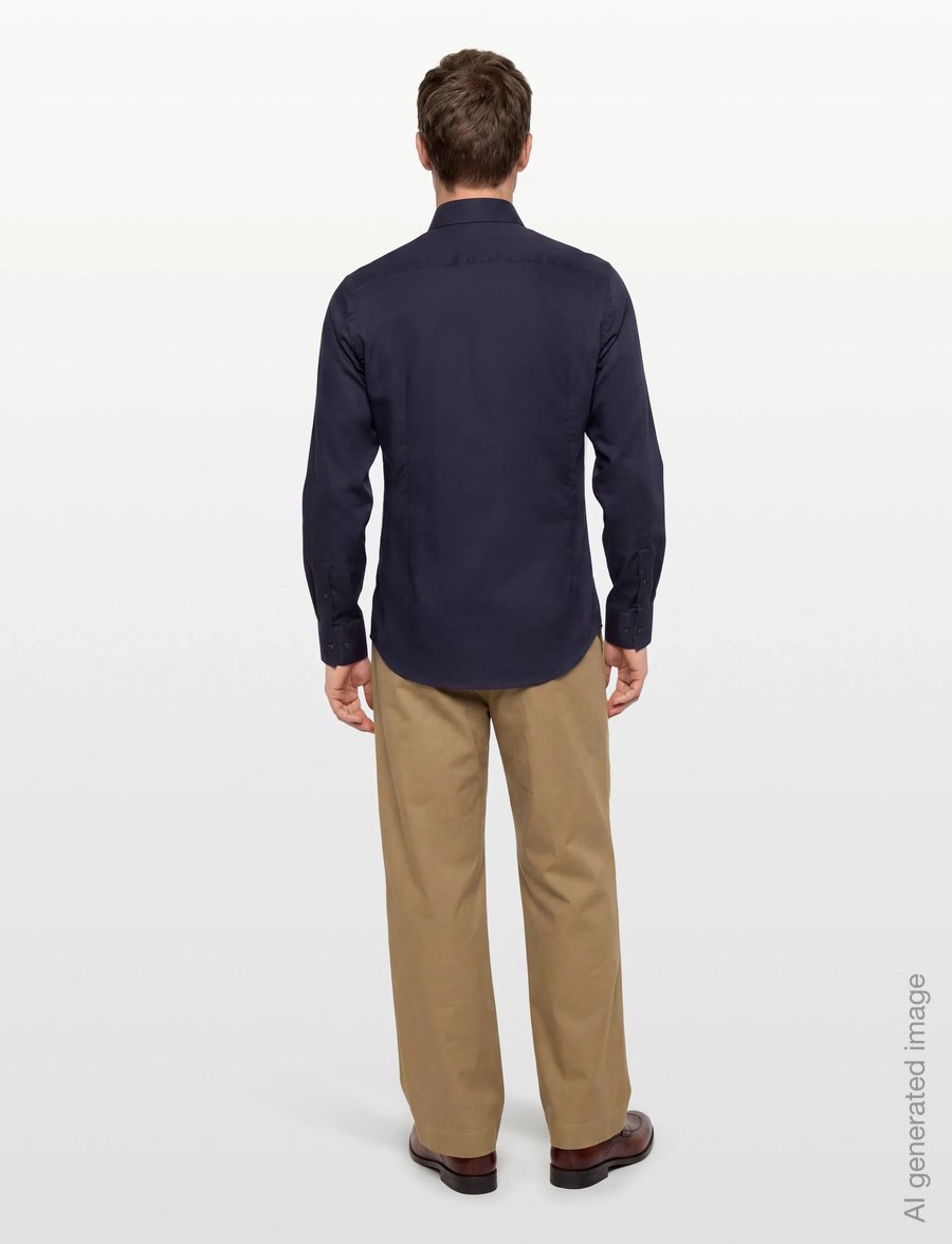 Bruun & Stengade - BS Begovic Modern Fit Shirt - formal shirts - navy - 4
