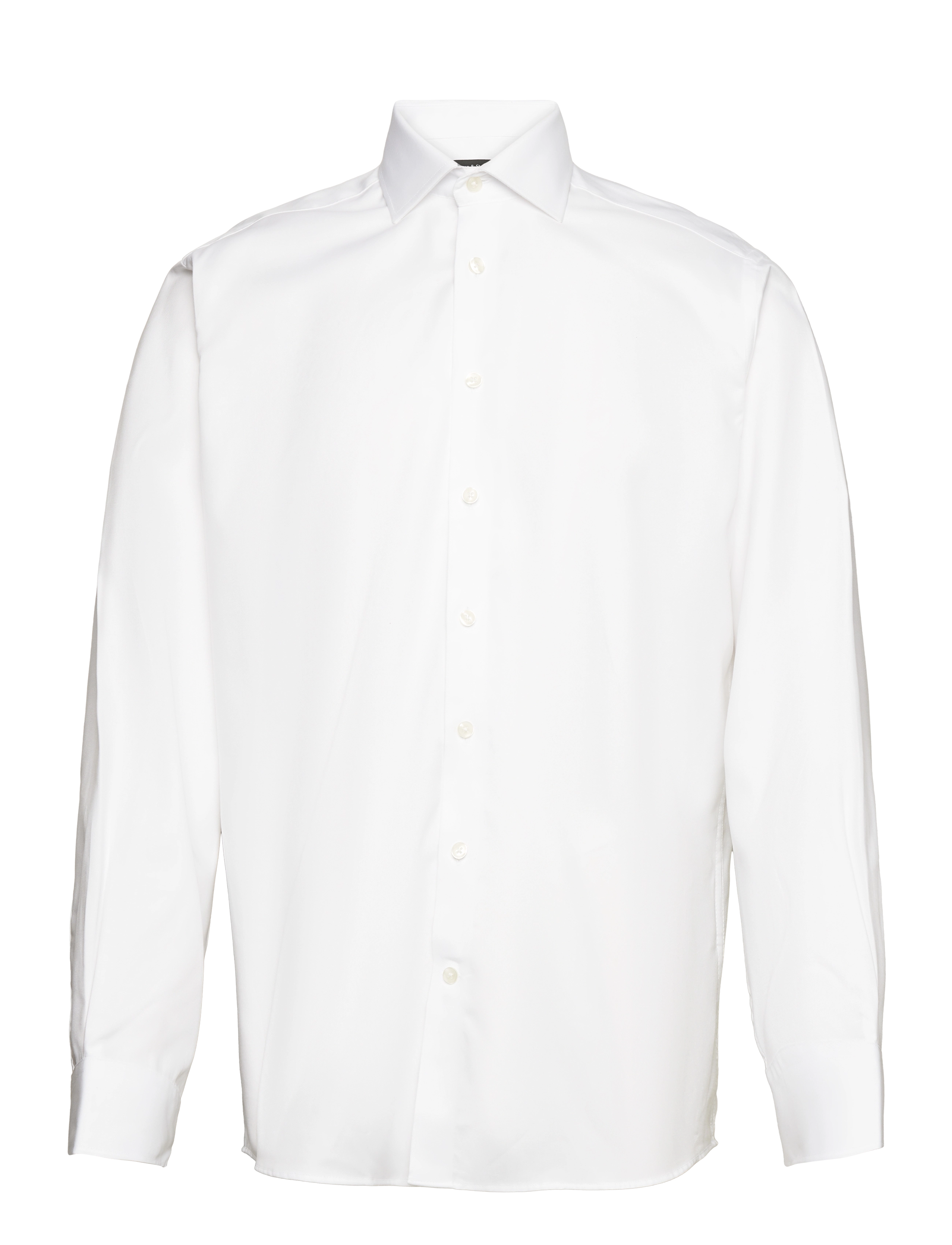 Bruun & Stengade Bs Begovic Modern Fit Shirt, 42, Shirts, Weiß - Business, Männerswear