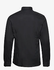 Bruun & Stengade - BS Miles Slim Fit Shirt - peruskauluspaidat - black - 1