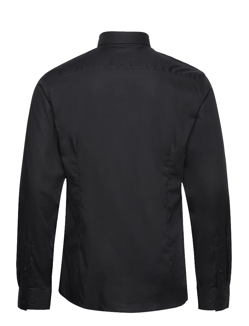 Bruun & Stengade - BS Miles Slim Fit Shirt - kostymskjortor - black - 1