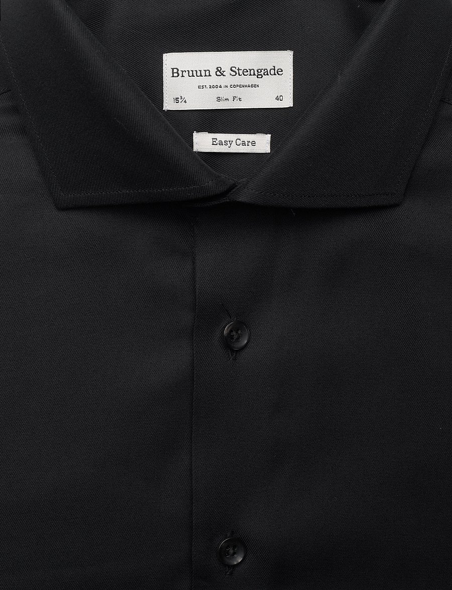 Bruun & Stengade - BS Miles Slim Fit Shirt - formelle hemden - black - 2