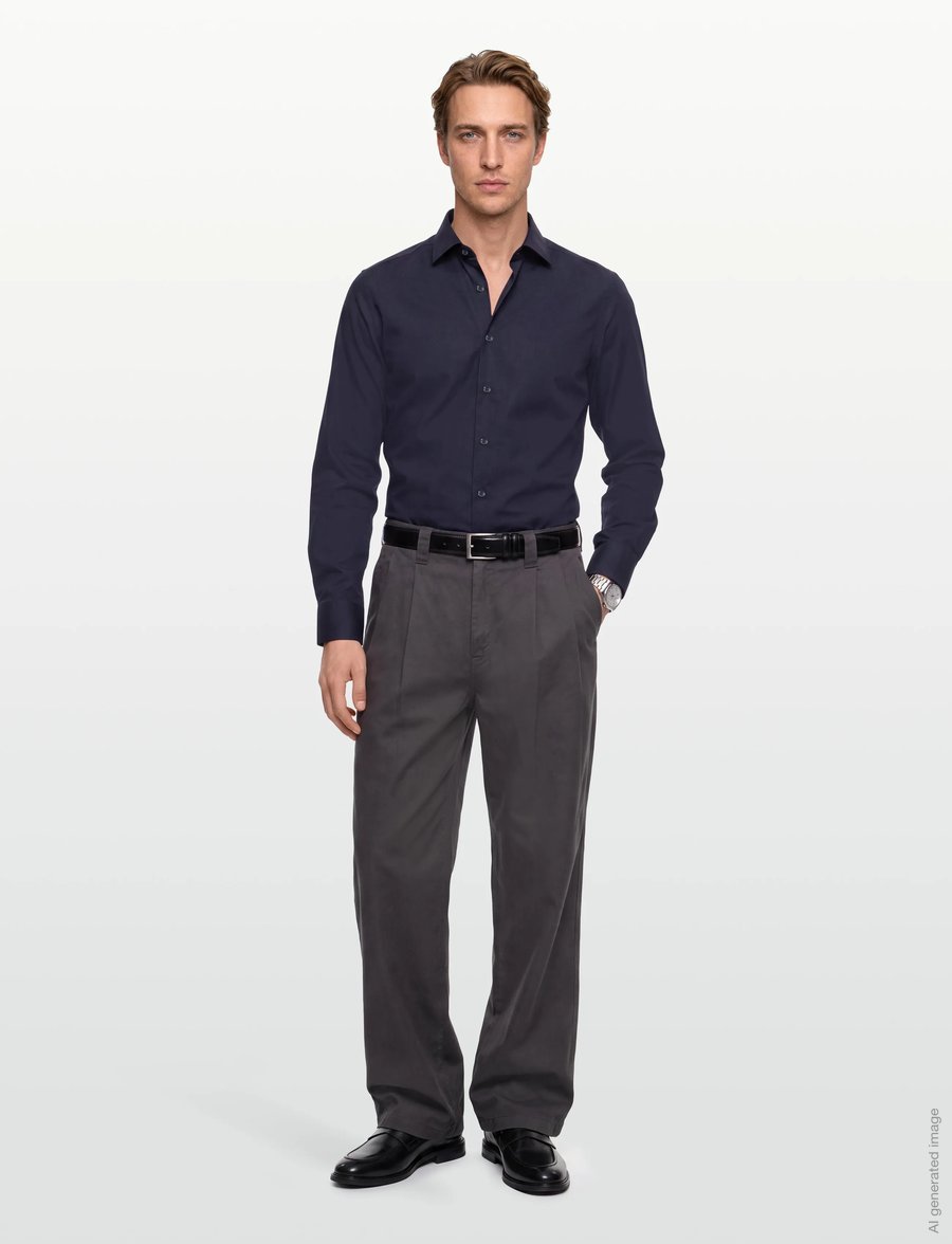 Bruun & Stengade - BS Miles Slim Fit Shirt - formelle hemden - navy - 0