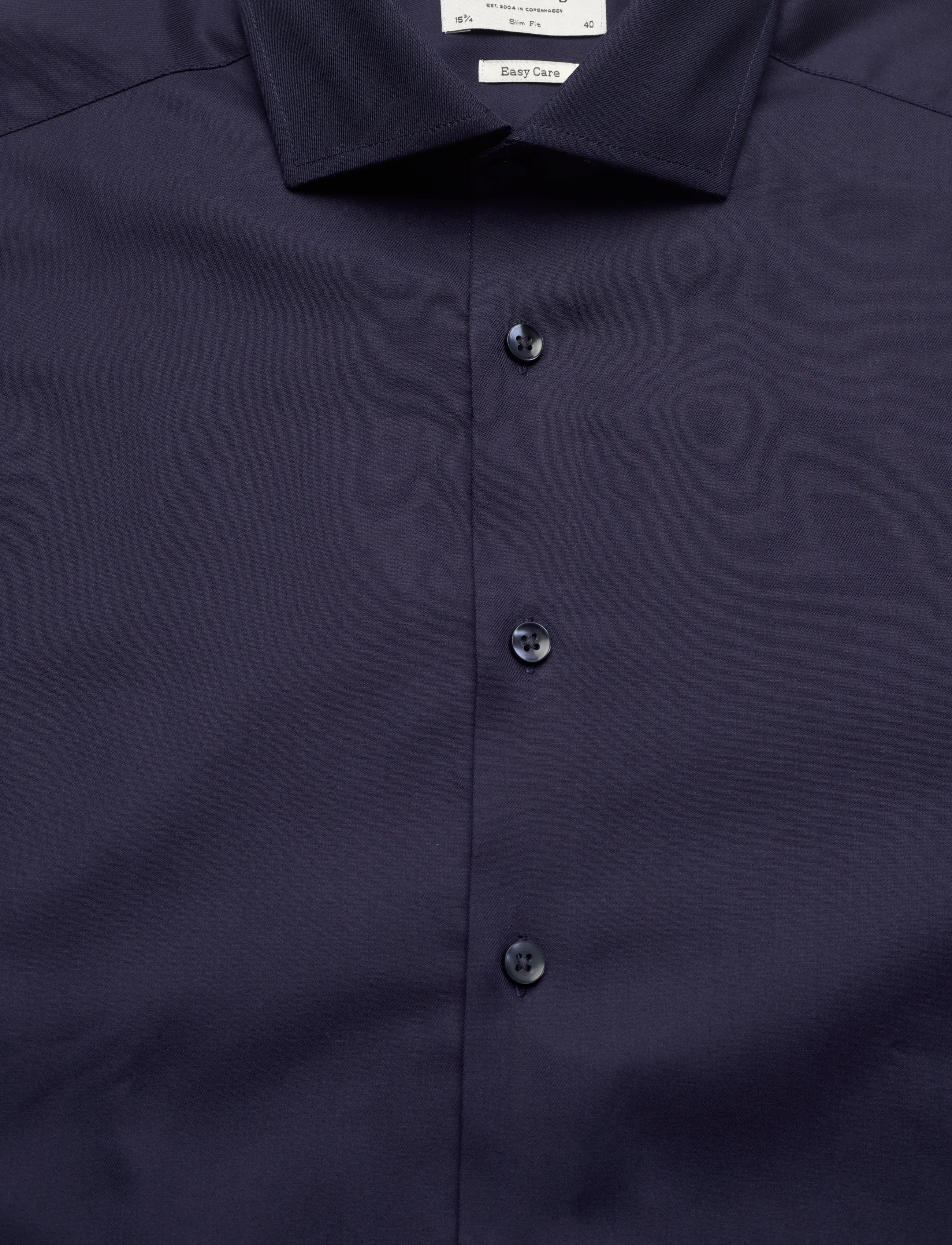 Bruun & Stengade - BS Miles Slim Fit Shirt - formal shirts - navy - 2