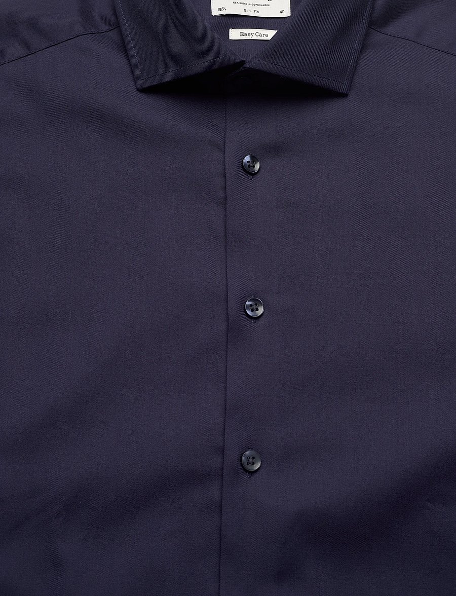 Bruun & Stengade - BS Miles Slim Fit Shirt - formelle skjorter - navy - 2