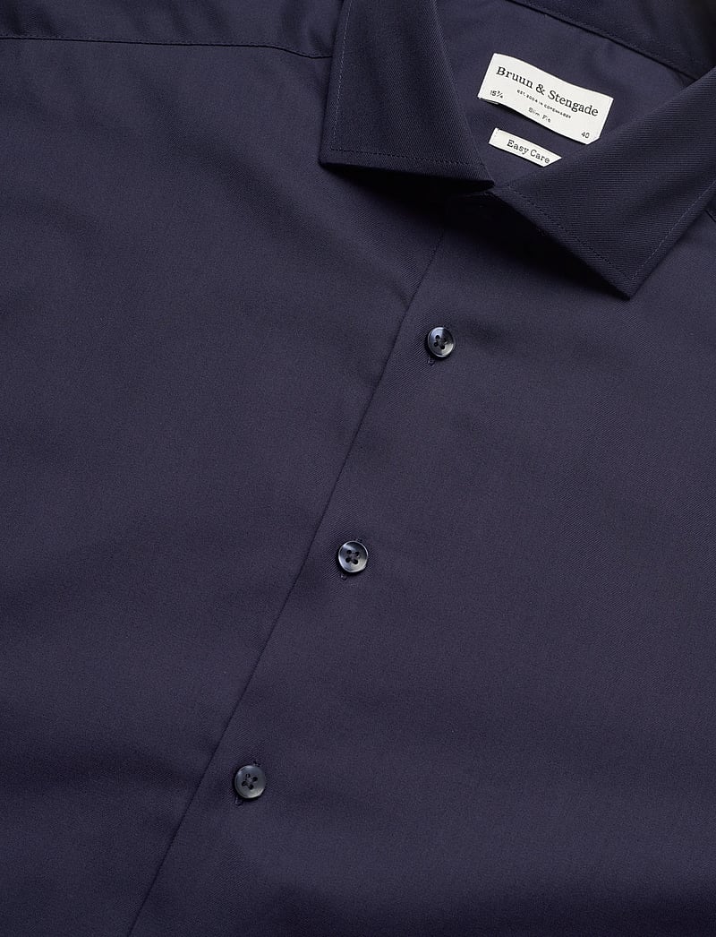 Bruun & Stengade - BS Miles Slim Fit Shirt - formelle skjorter - navy - 3
