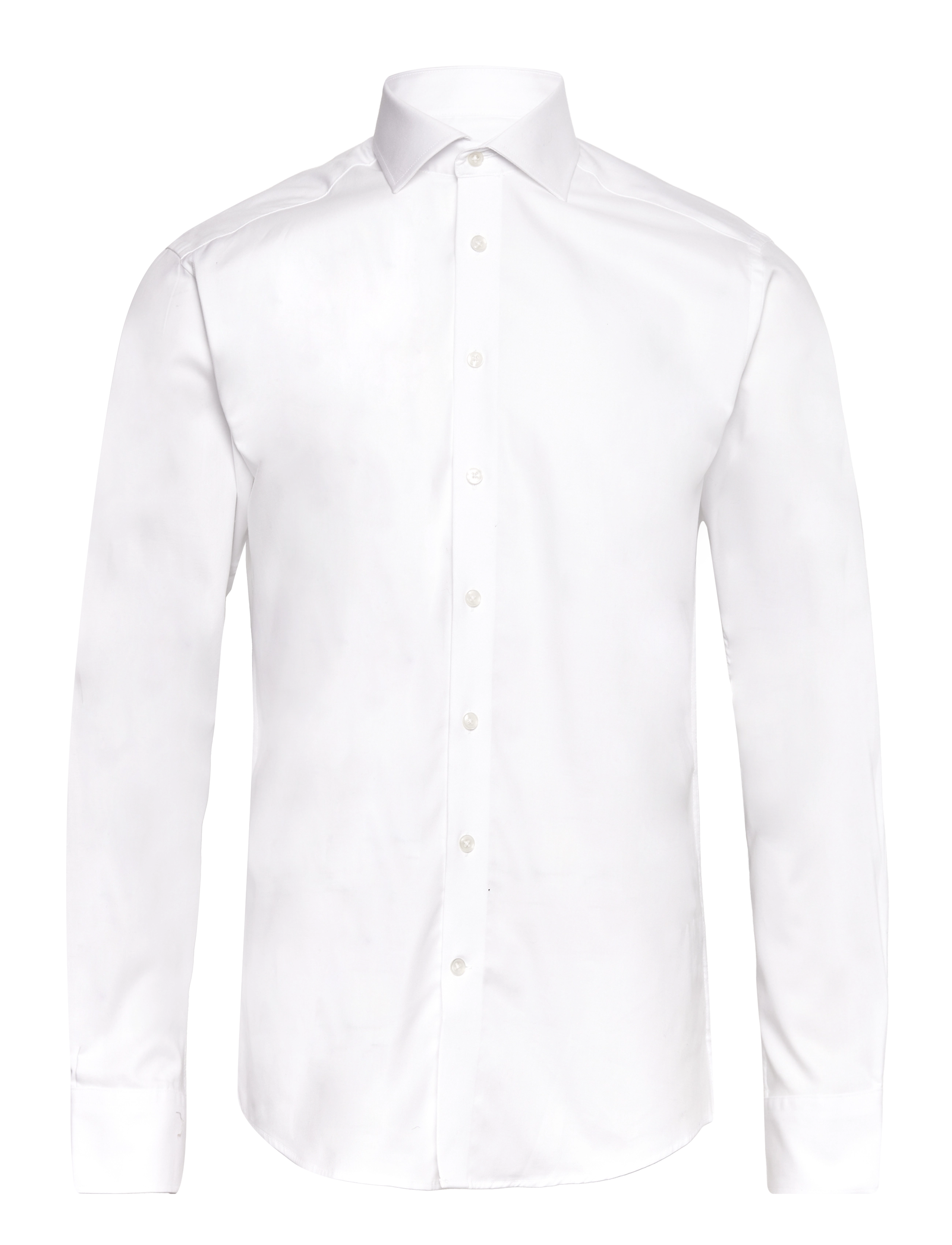 Bruun & Stengade Bs Miles Slim Fit Shirt, 40, Shirts, Weiß - Business, Männerswear