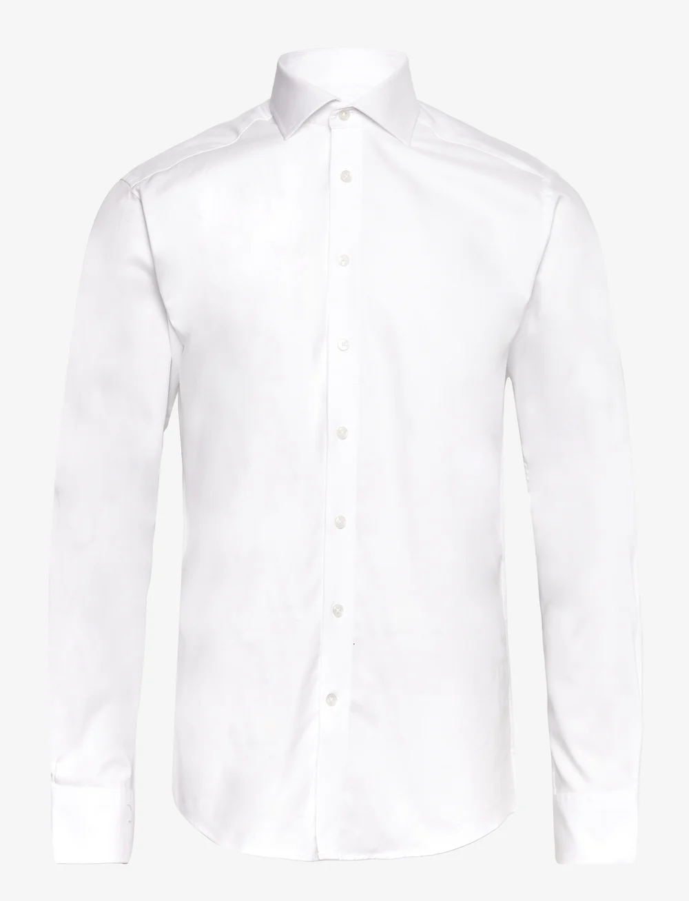 Bruun & Stengade - BS Miles Slim Fit Shirt - kostymskjortor - white - 0