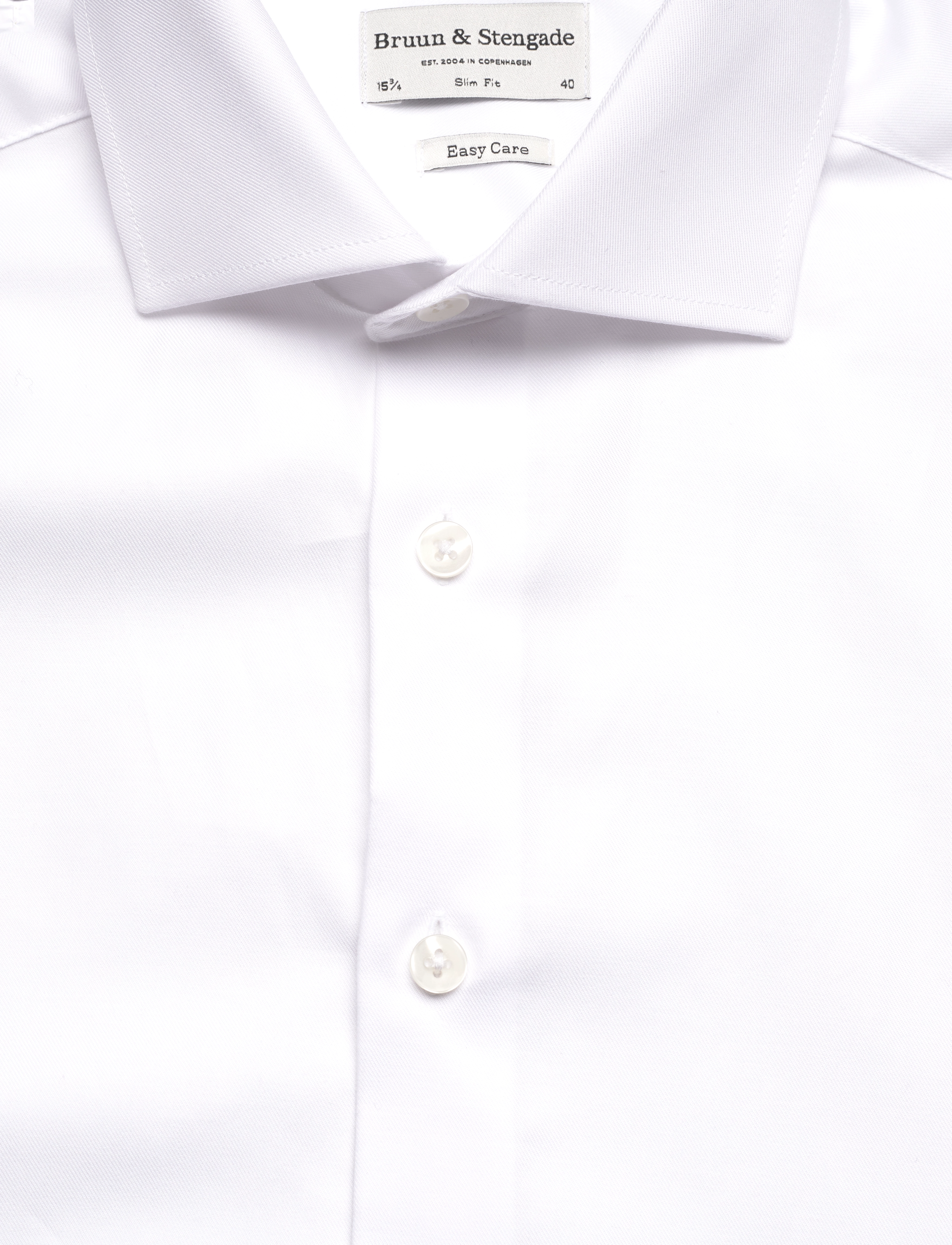 Bruun & Stengade - BS Miles Slim Fit Shirt - formelle hemden - white - 2