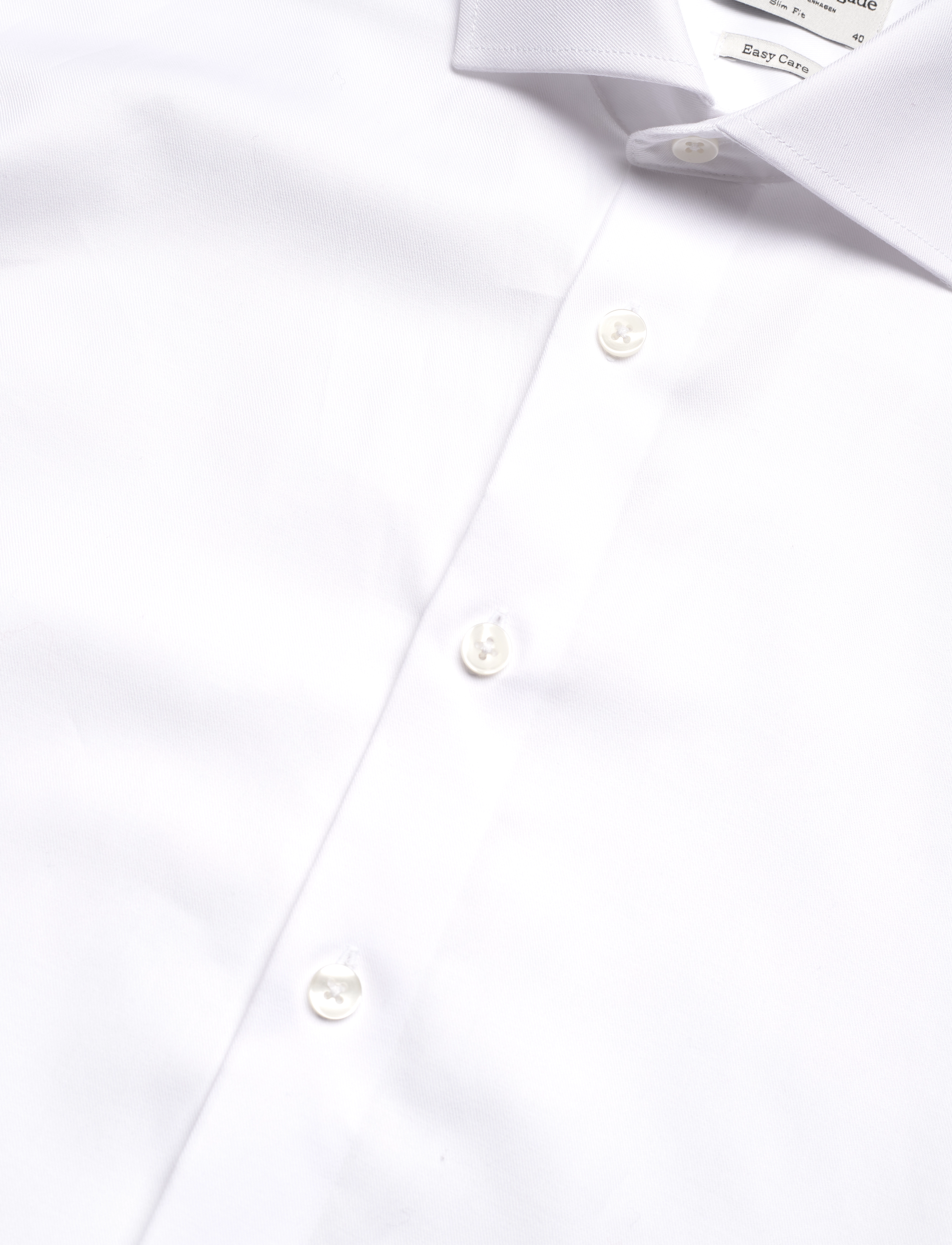 Bruun & Stengade - BS Miles Slim Fit Shirt - formal shirts - white - 3