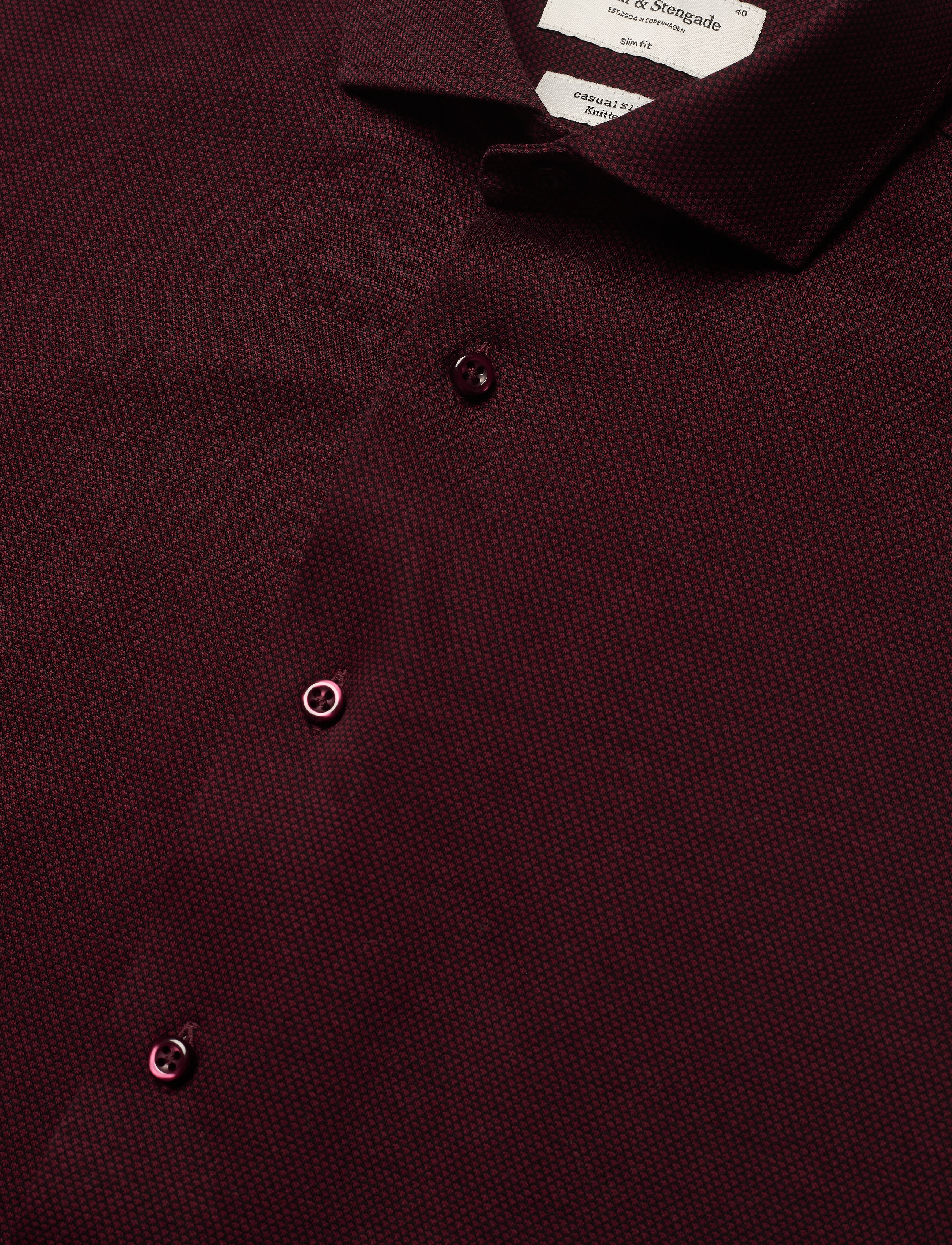 Bruun & Stengade - BS Bernal, Slim Fit - bordeaux - 3