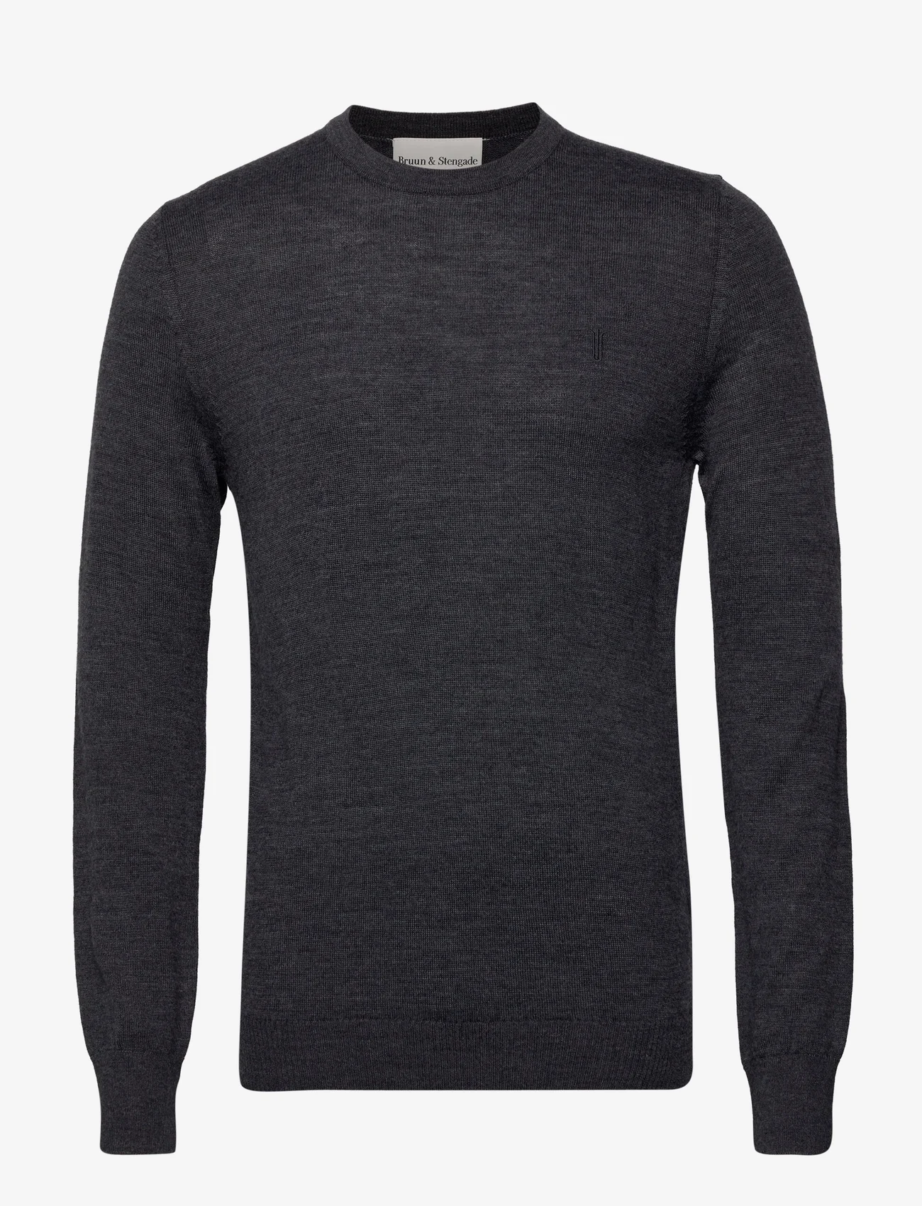 Bruun & Stengade - BS Jupiter regular fit knitwear - basic-strickmode - grey - 0