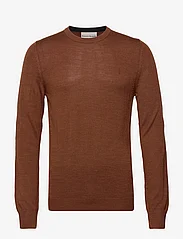 Bruun & Stengade - BS Jupiter regular fit knitwear - megzti laisvalaikio drabužiai - tobacco - 0
