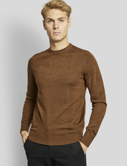 Bruun & Stengade - BS Jupiter regular fit knitwear - megzti laisvalaikio drabužiai - tobacco - 3