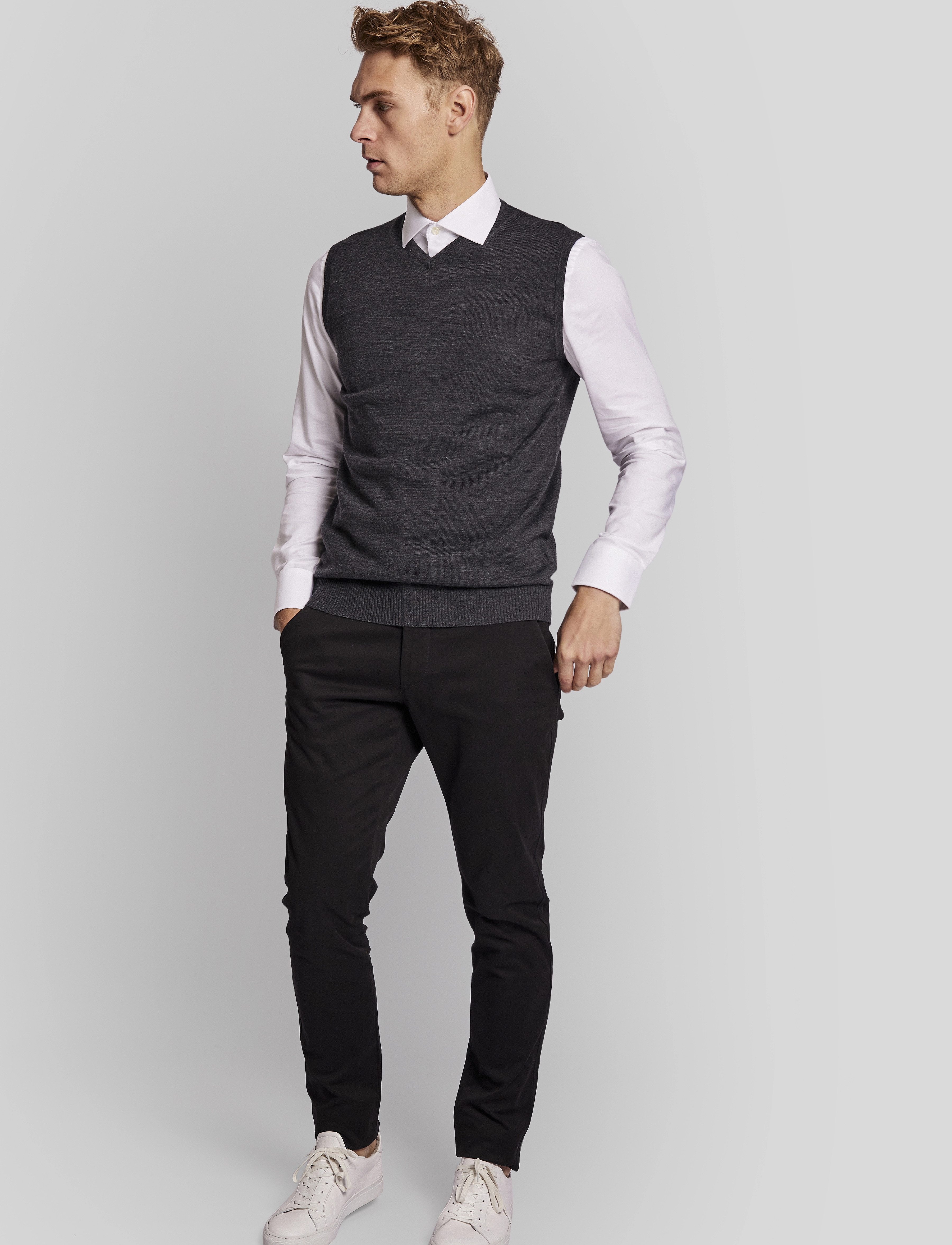 Bruun & Stengade - BS Merkur regular fit knitwear - grey - 2