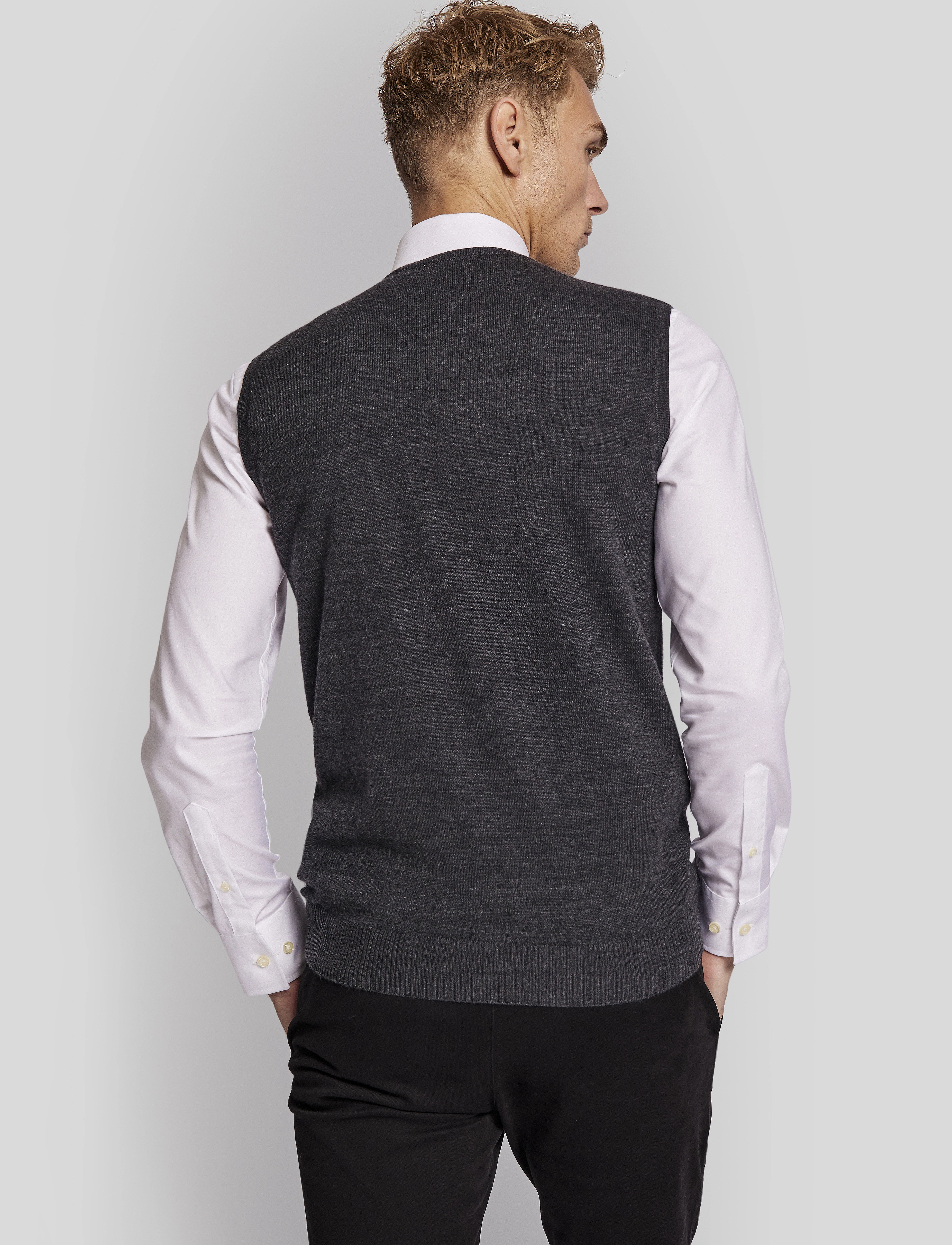 Bruun & Stengade - BS Merkur regular fit knitwear - grey - 3