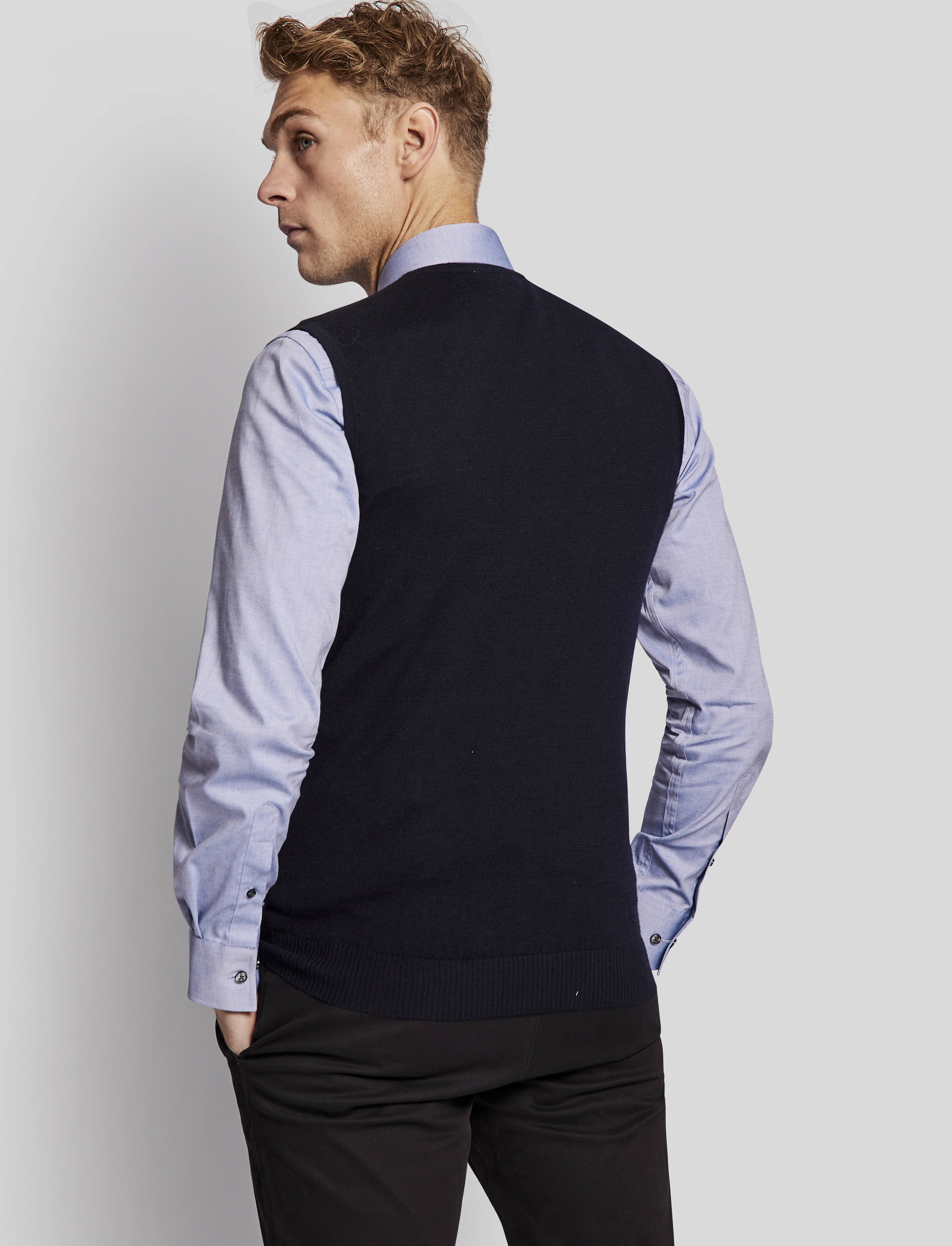 Bruun & Stengade - BS Merkur regular fit knitwear - navy - 4