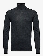Bruun & Stengade - BS Saturn regular fit knitwear - stickade basplagg - charcoal - 0