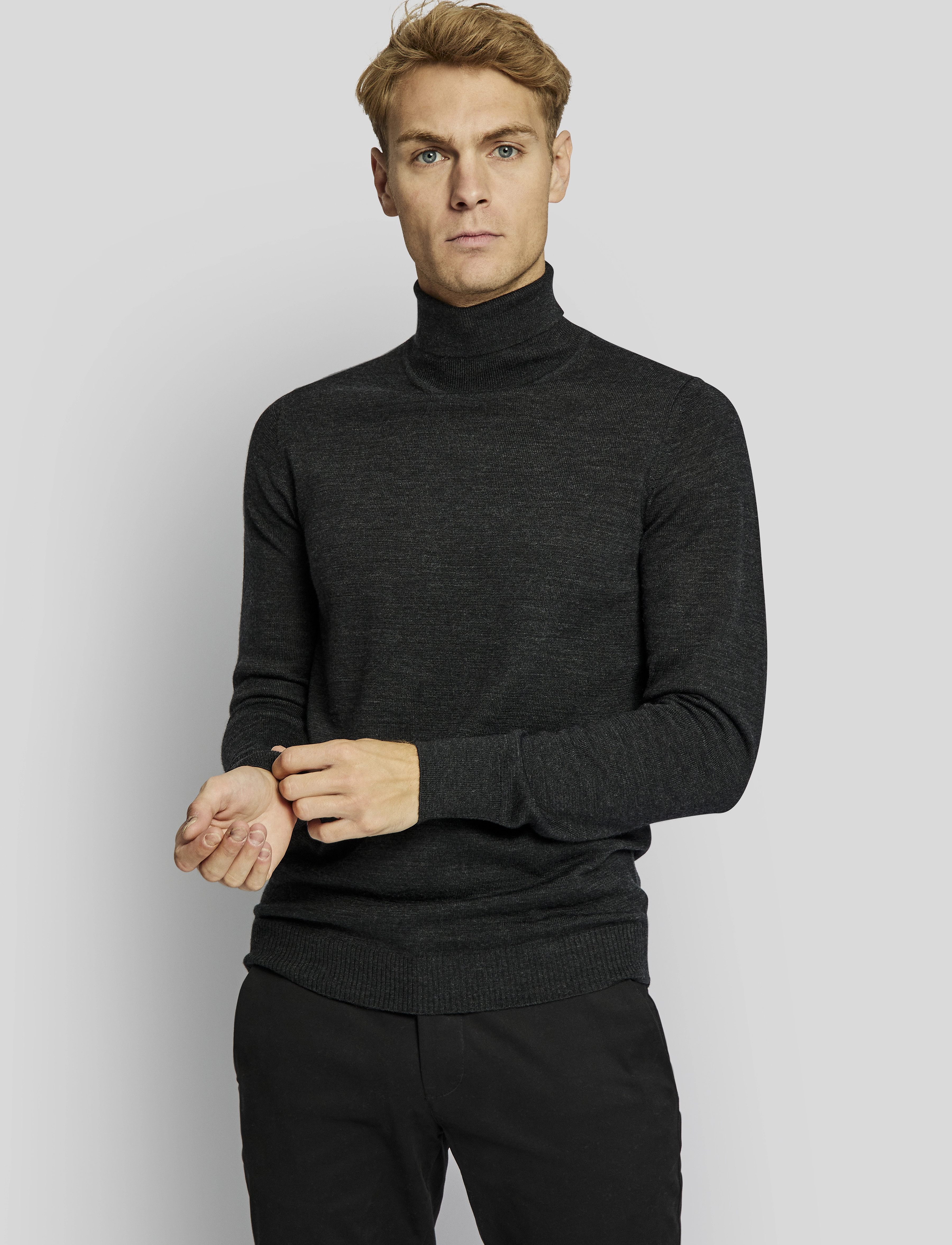 Bruun & Stengade - BS Saturn regular fit knitwear - charcoal - 3