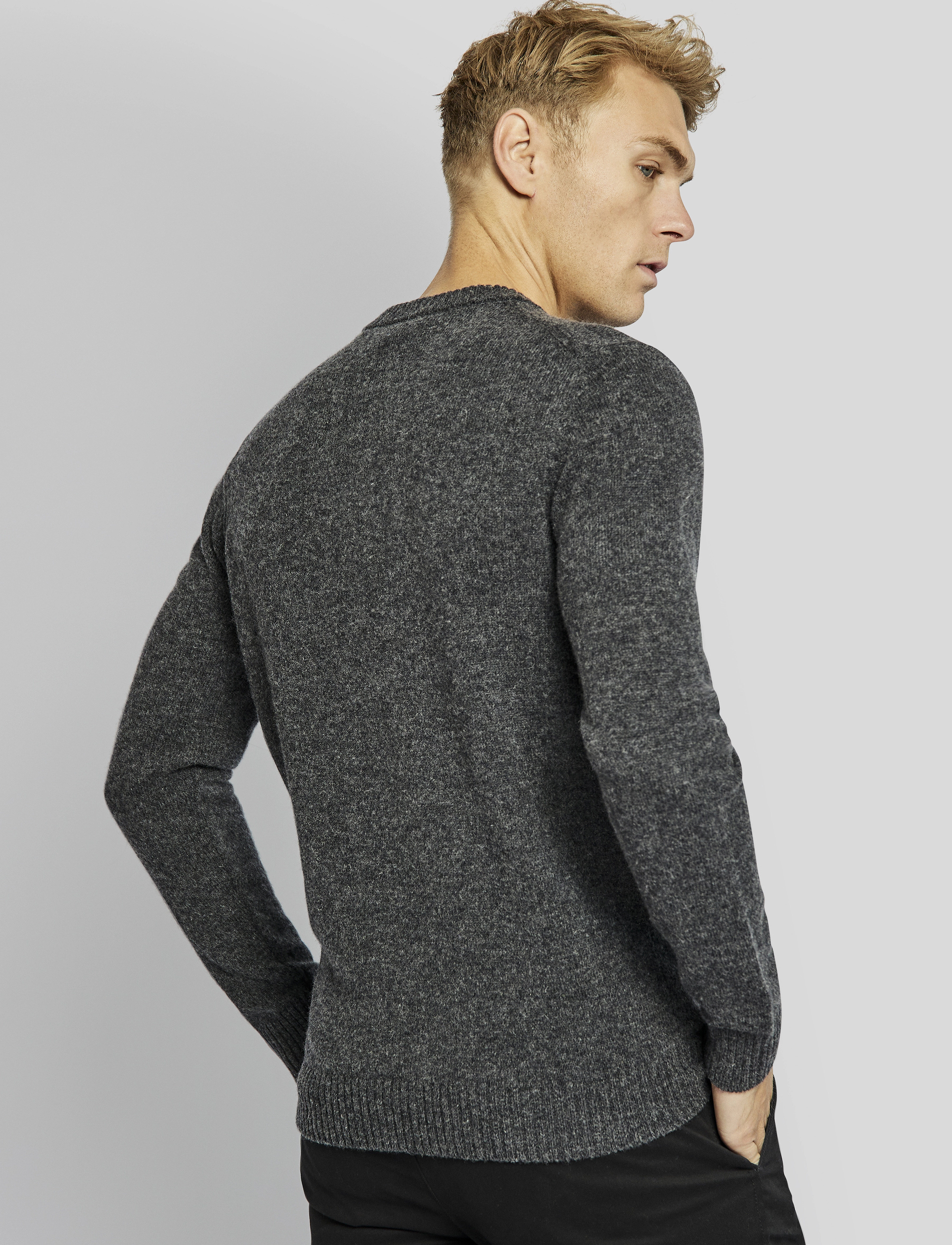 Bruun & Stengade - BS Hugo regular fit knitwear - grey - 4