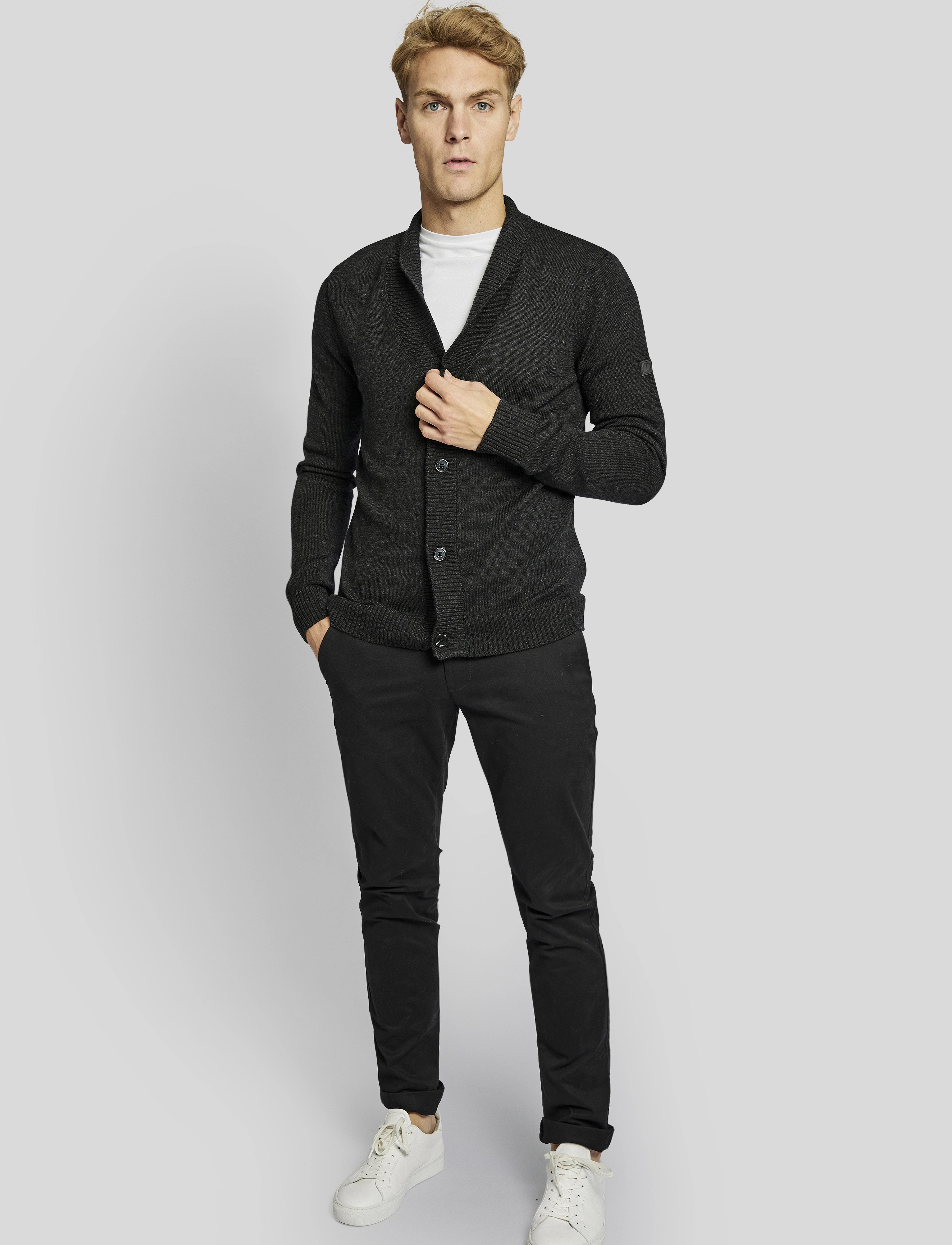 Bruun & Stengade - BS Nohr regular fit knitwear - charcoal - 2
