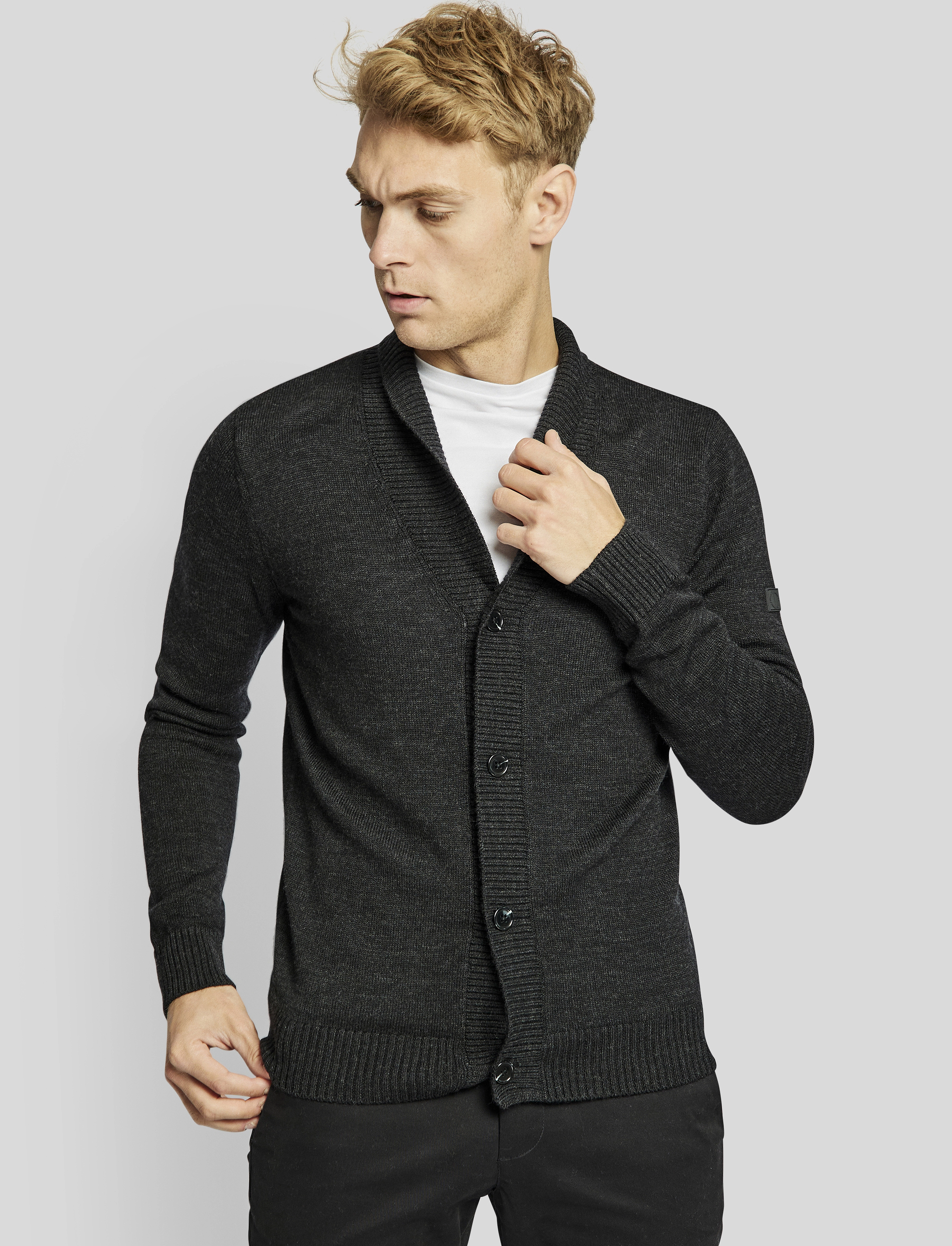 Bruun & Stengade - BS Nohr regular fit knitwear - charcoal - 3