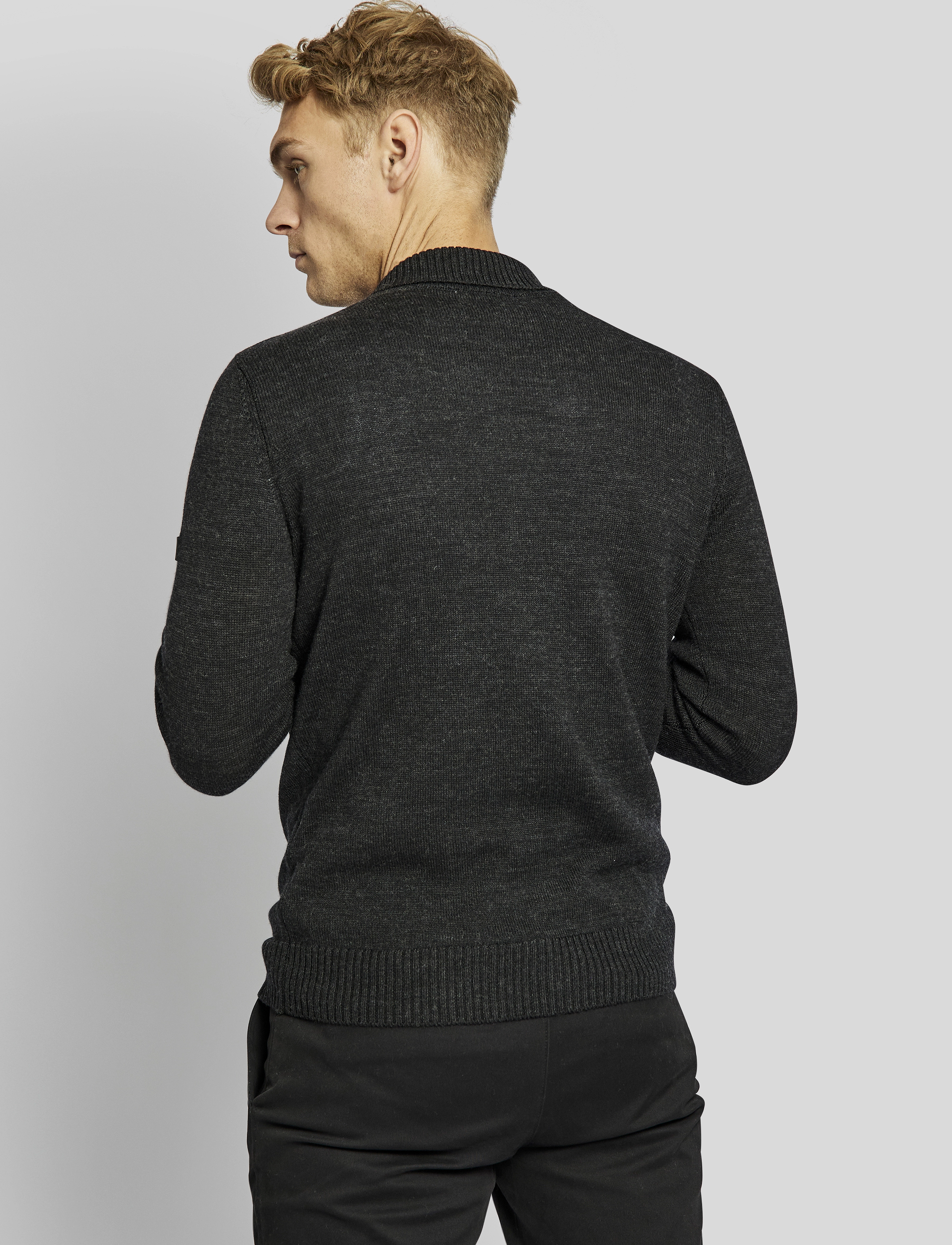 Bruun & Stengade - BS Nohr regular fit knitwear - charcoal - 4