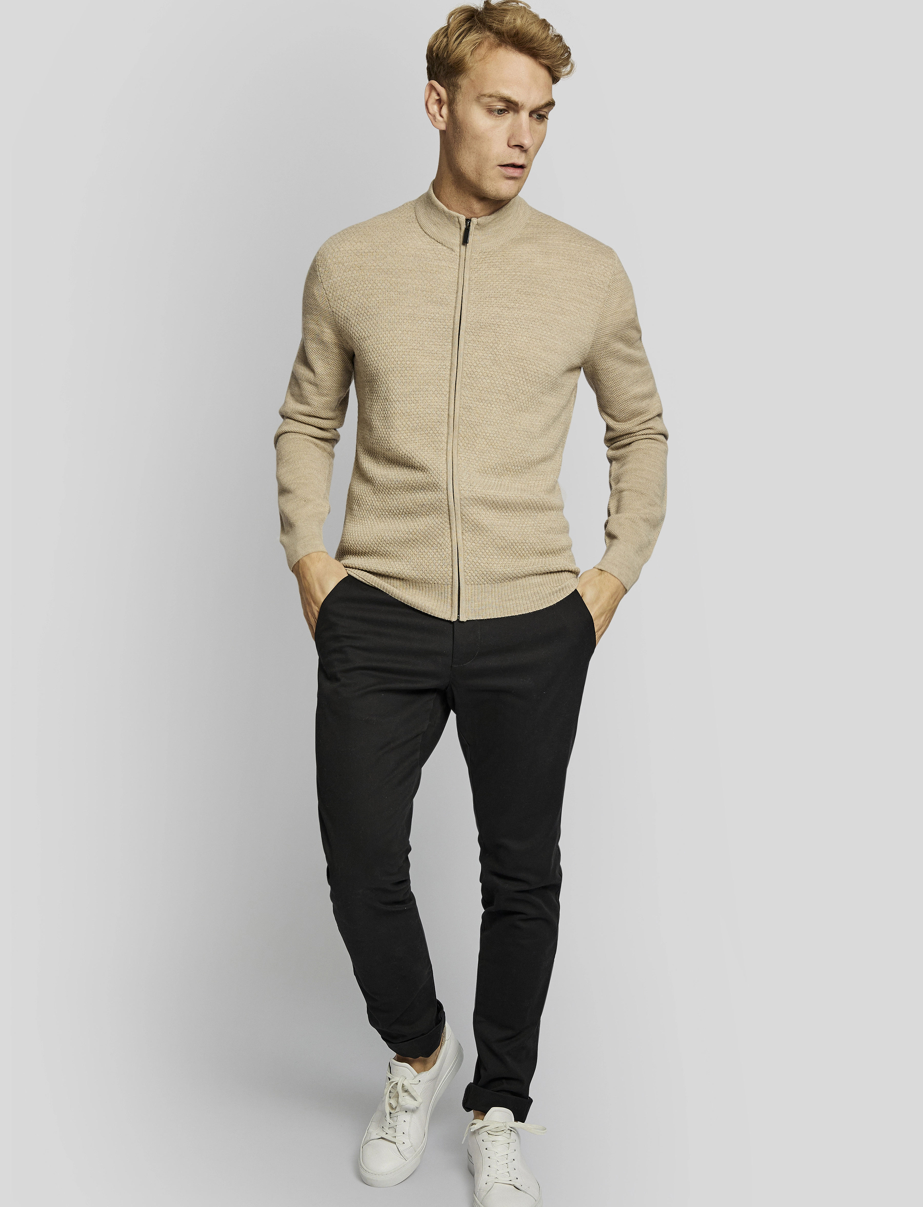 Bruun & Stengade - BS Conrad regular fit knitwear - sand - 2